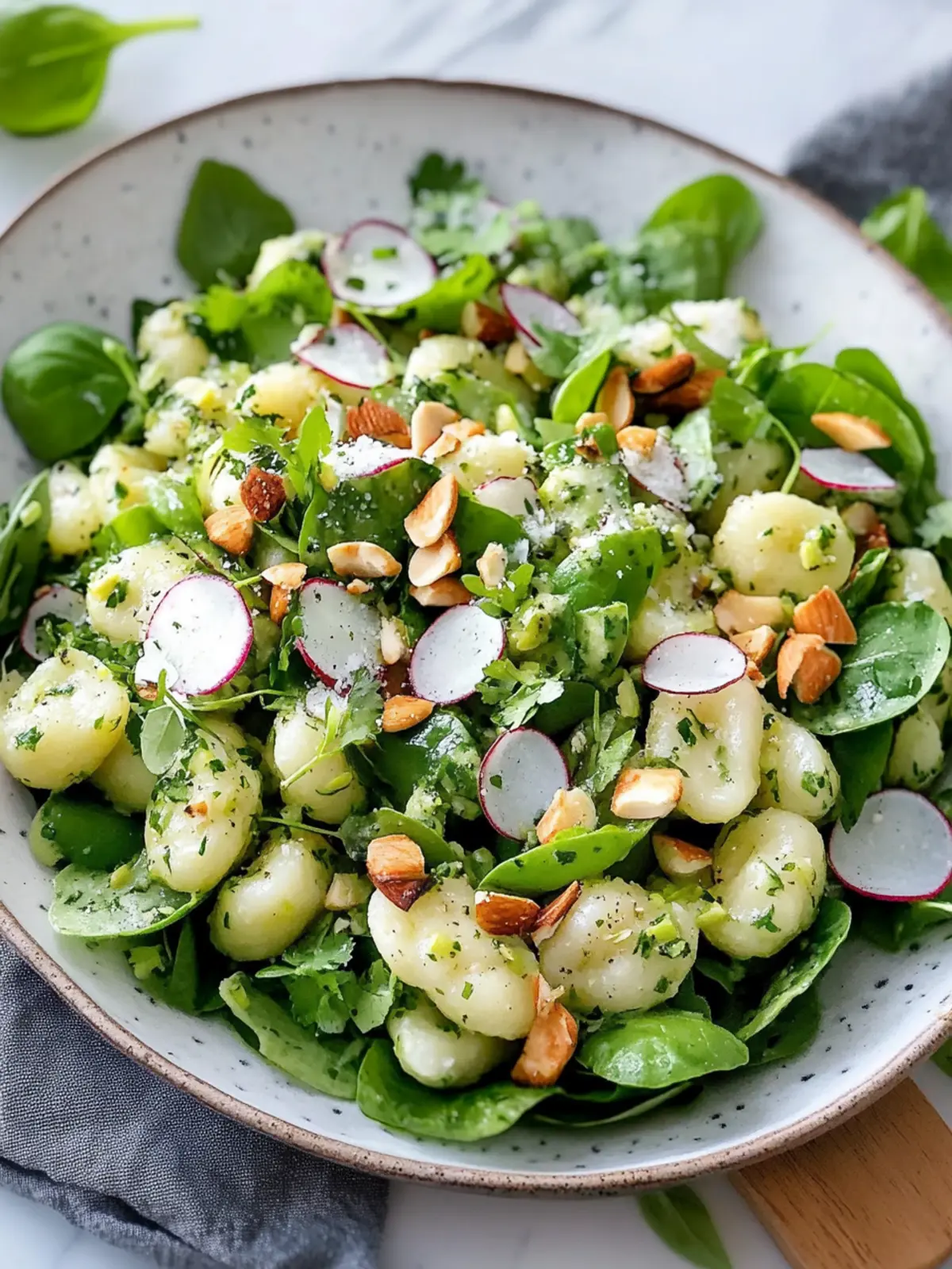 Krosse Gnocchi-Salat mit Frühlingsgemüse Rezept
