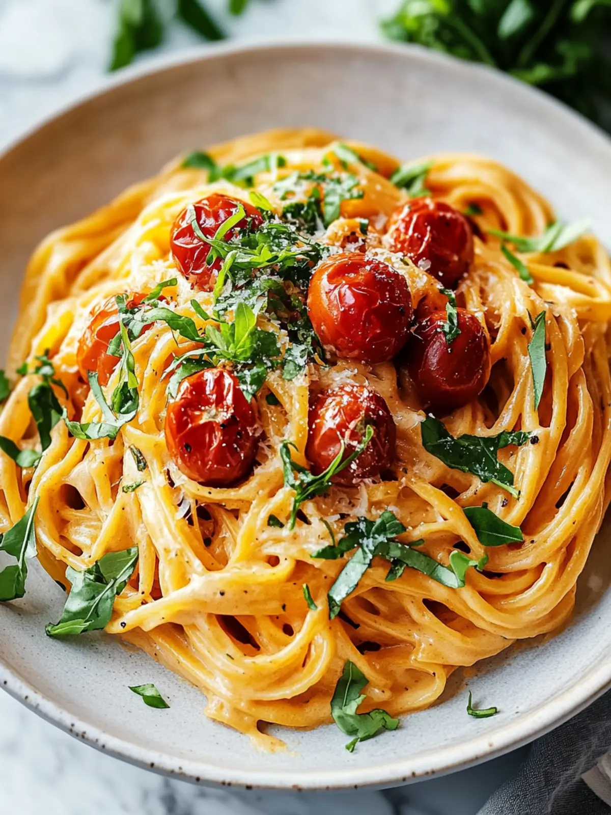 Cremige vegane Pasta mit getrockneten Tomaten – Rezept