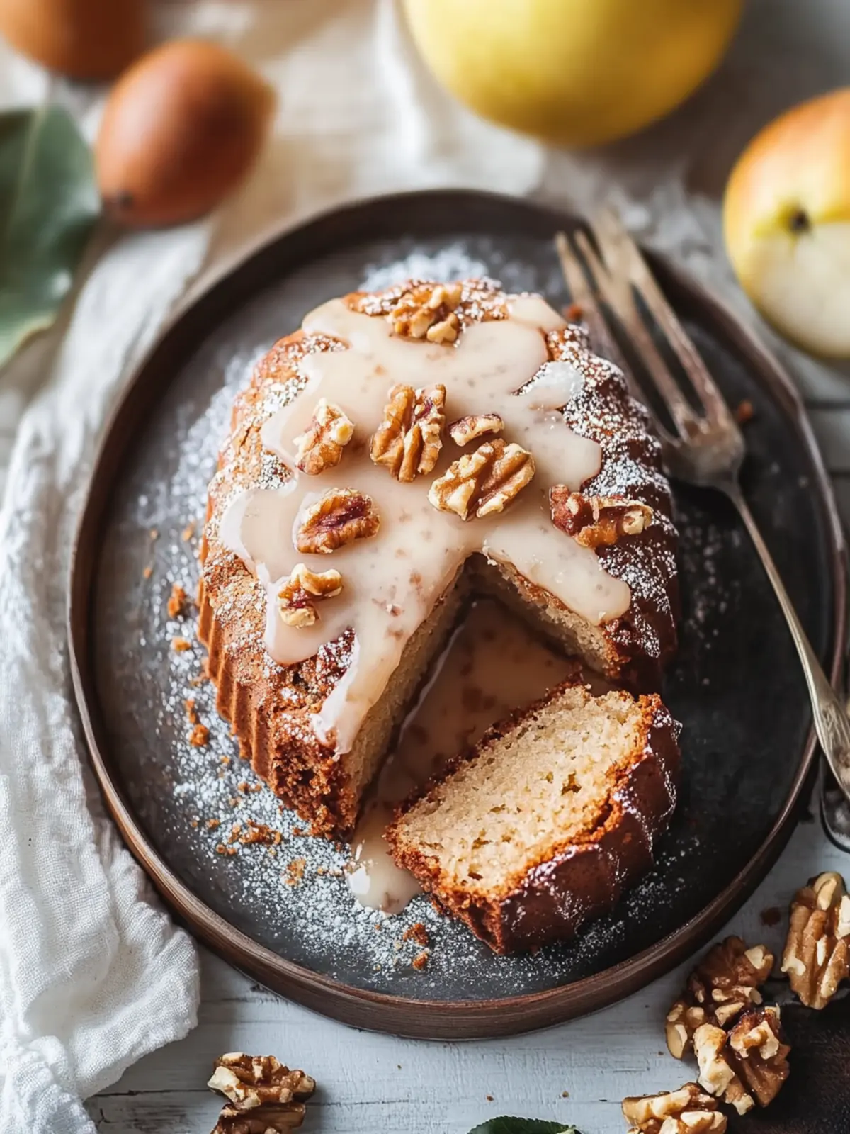 Veganer Apfelmuskuchen schnell und saftig