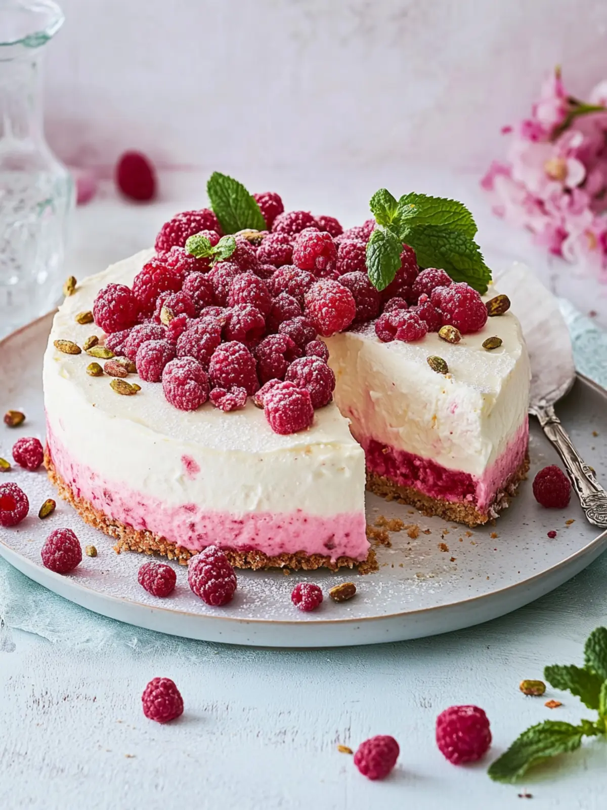 Himbeer-Pistazien-Torte