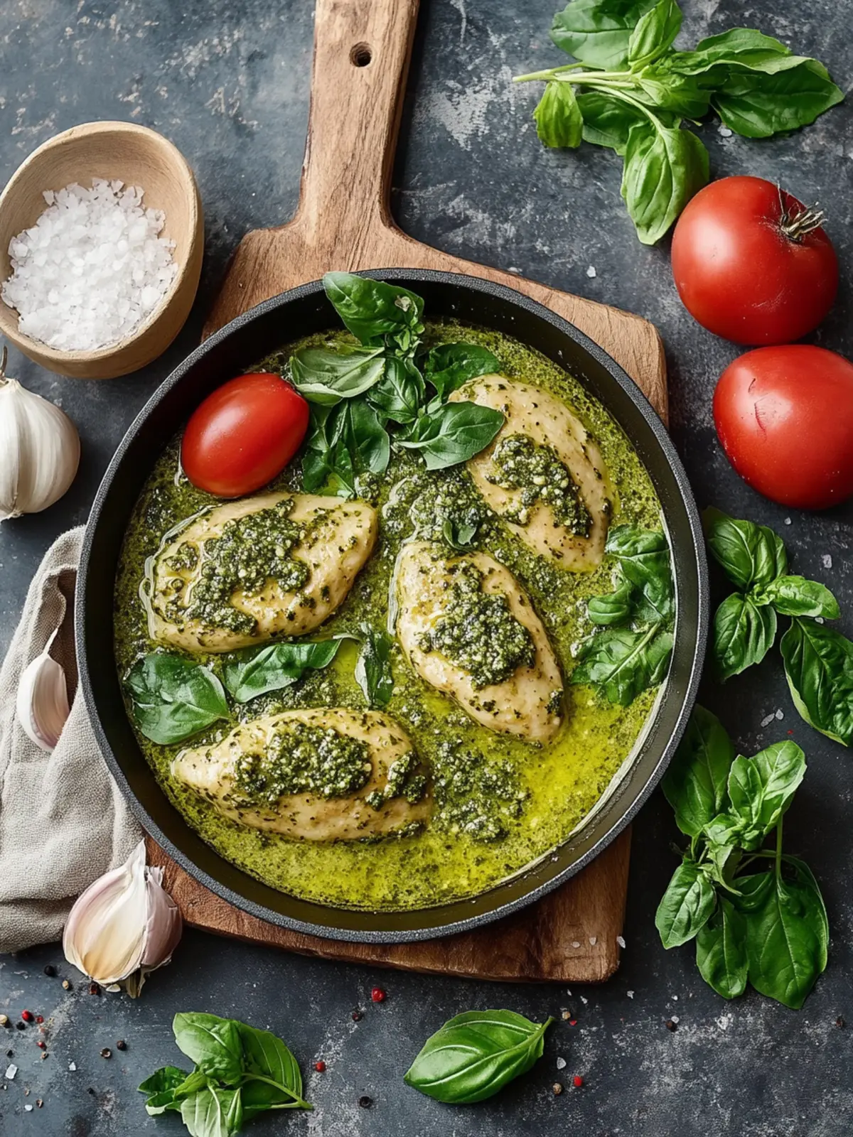 Würzig, mediterran, einfach: So lecker schmeckt Pesto-Hähnchen