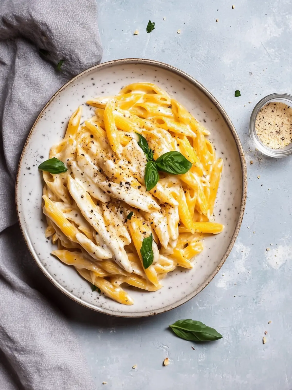 In nur 25 Minuten sind alle satt: Pasta Hähnchen Alfredo
