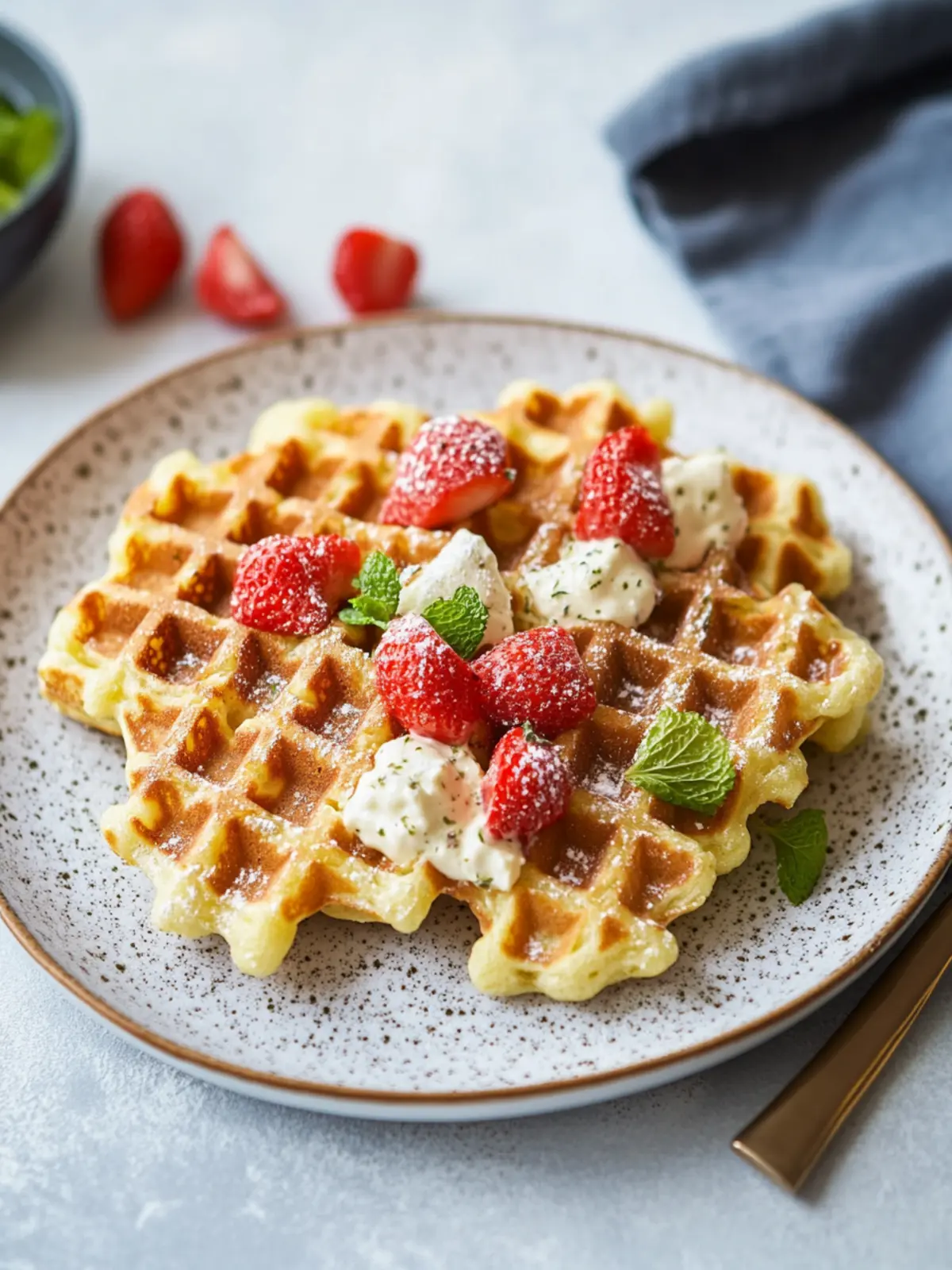 Low Carb und High Protein: Rezept für herzhafte Waffeln aus nur 2 Zutaten