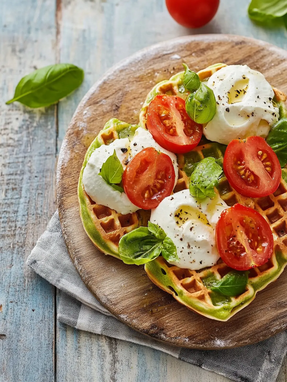 Caprese-Waffeln: Capri lässt grüßen
