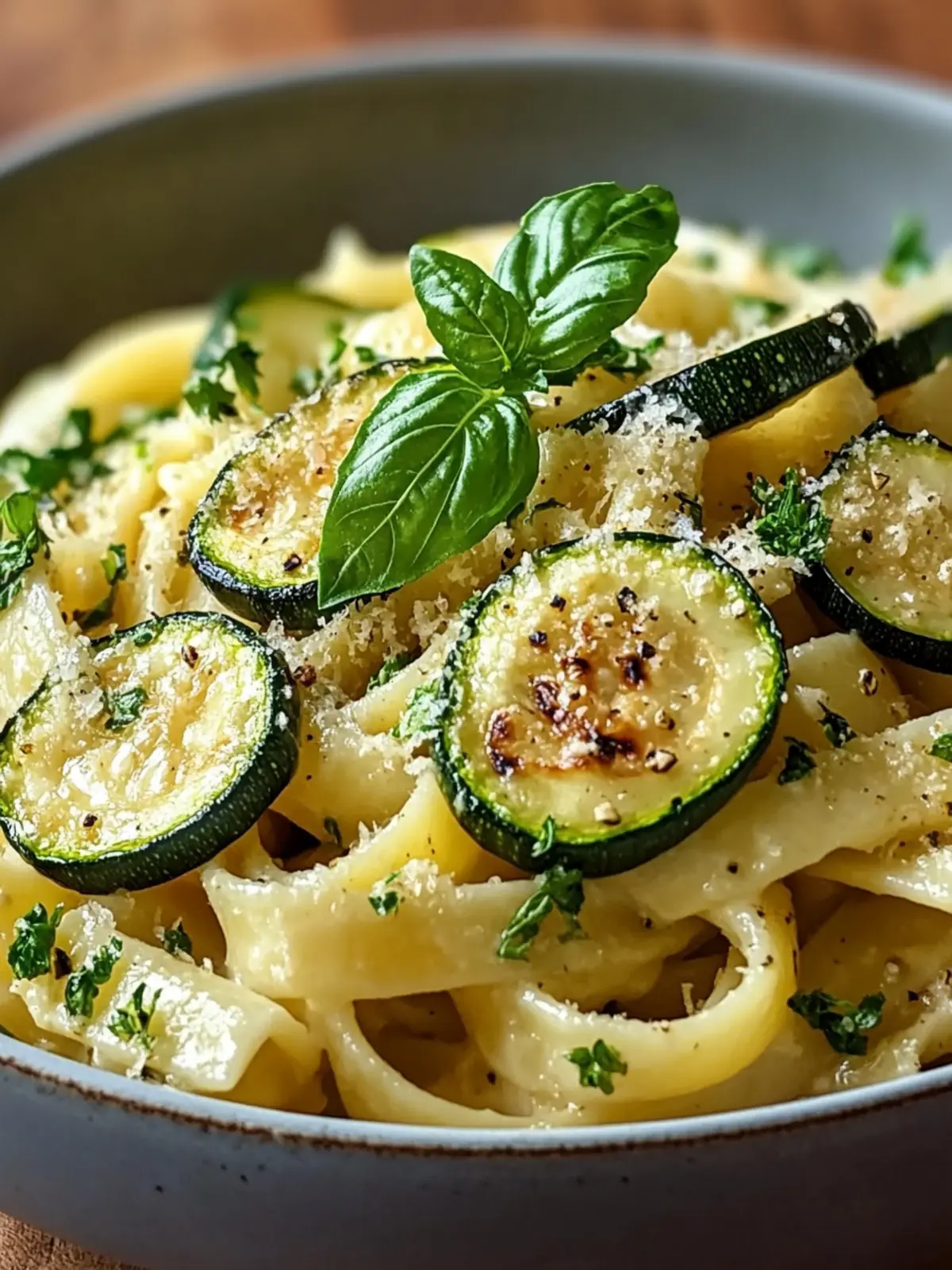 Pasta with zucchini – simple & light summer dish