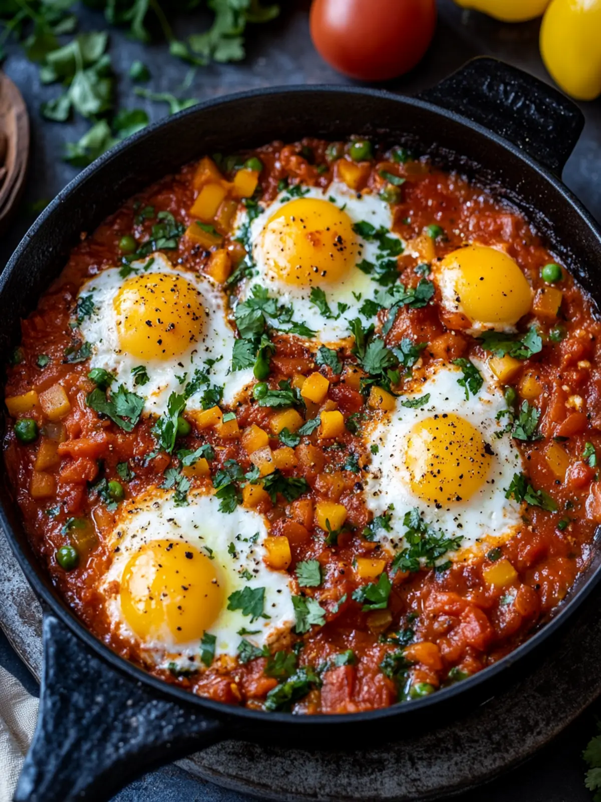 Marokkanische Shakshuka: Würzige Freude in jedem Bissen