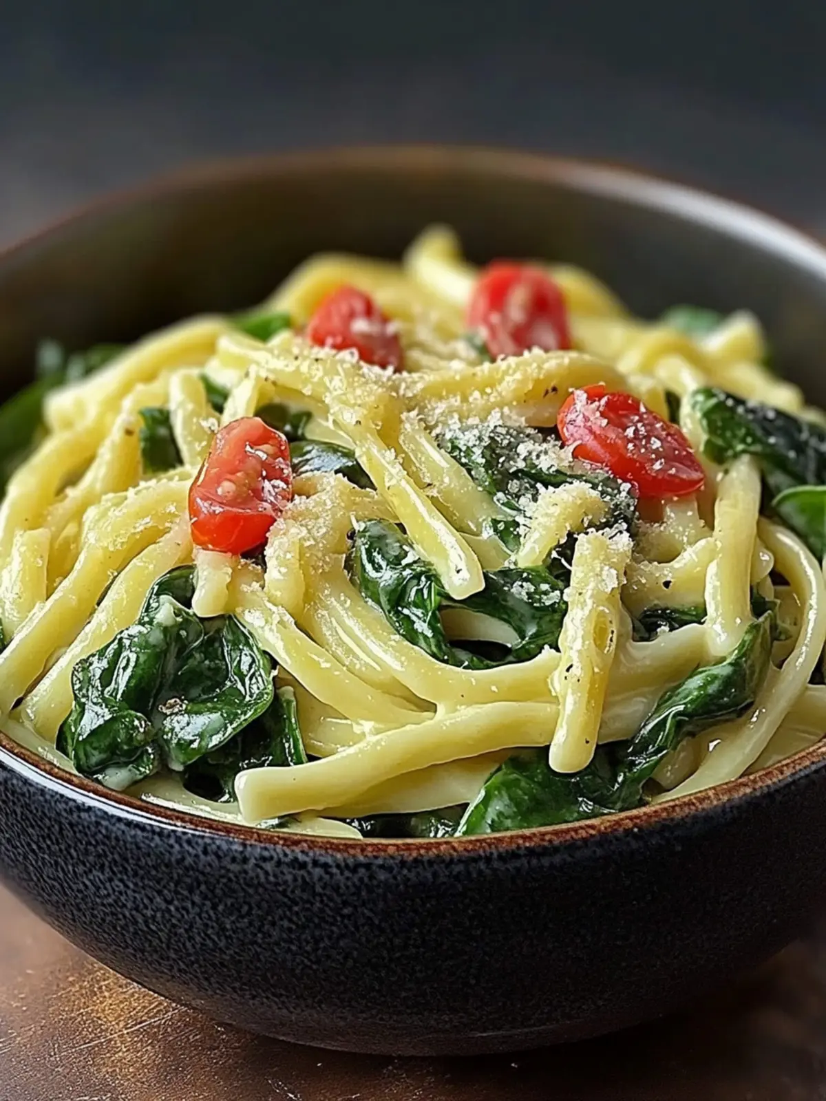 Cheese spinach noodles: the simple and delicious recipe
