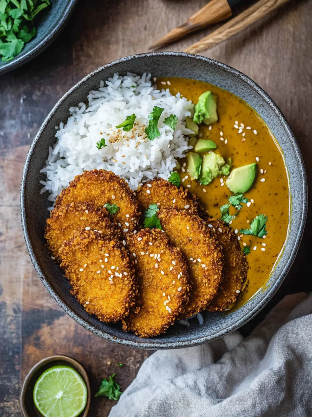 Veganer Katsu-Curry