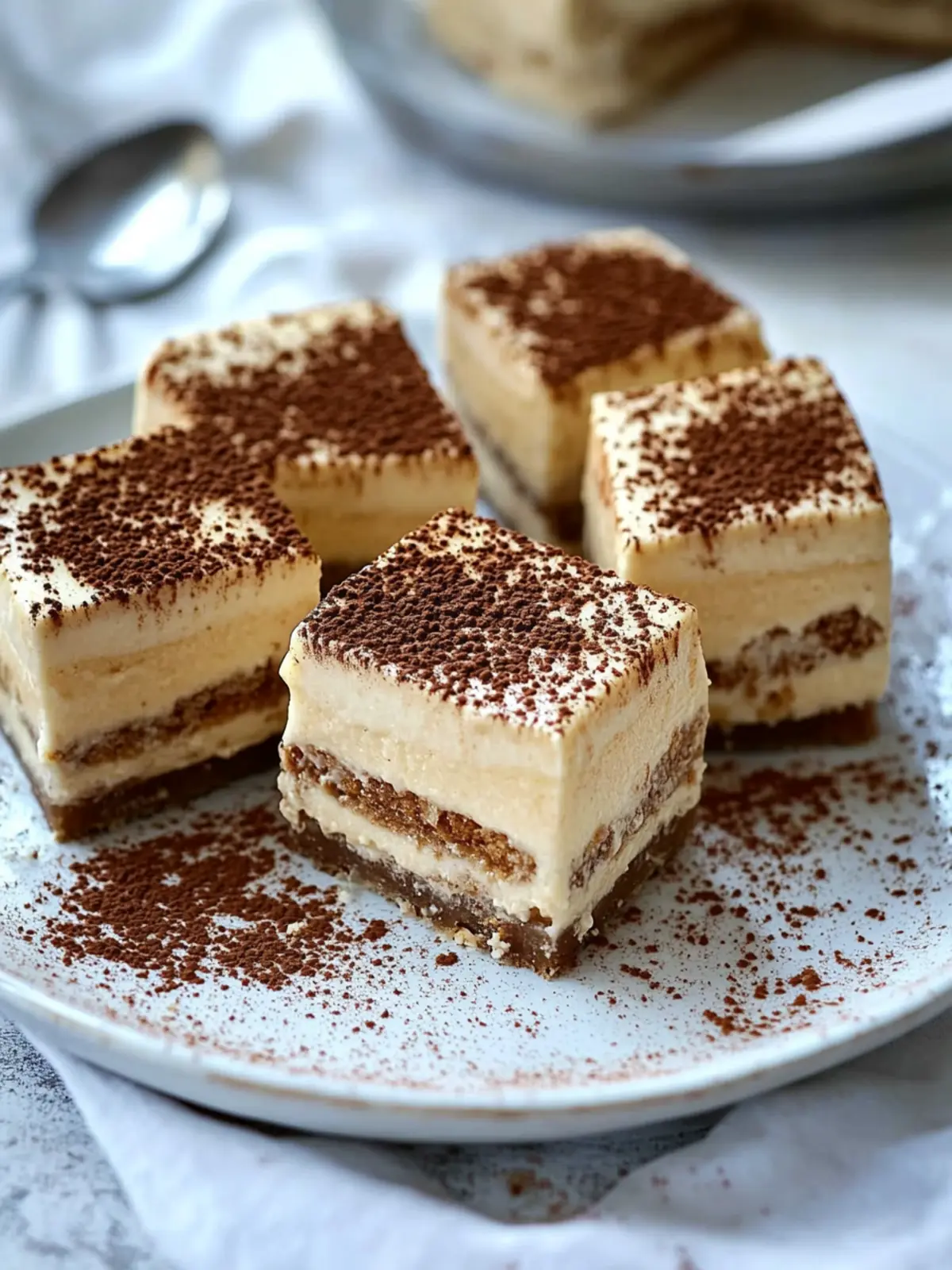 No Bake Tiramisu Proteinriegel – Keto, Low Carb