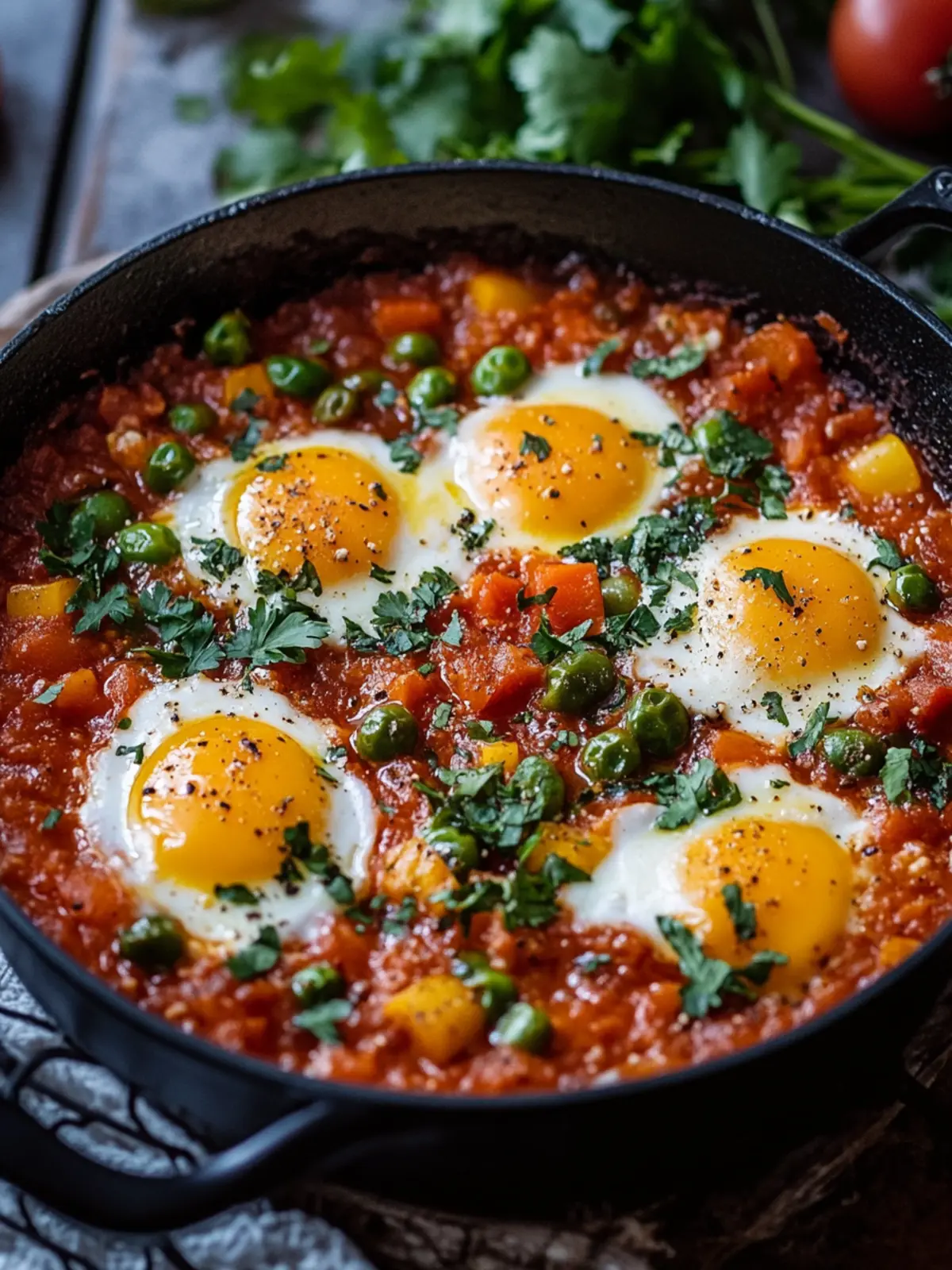 Marokkanische Shakshuka: Würzige Freude in jedem Bissen