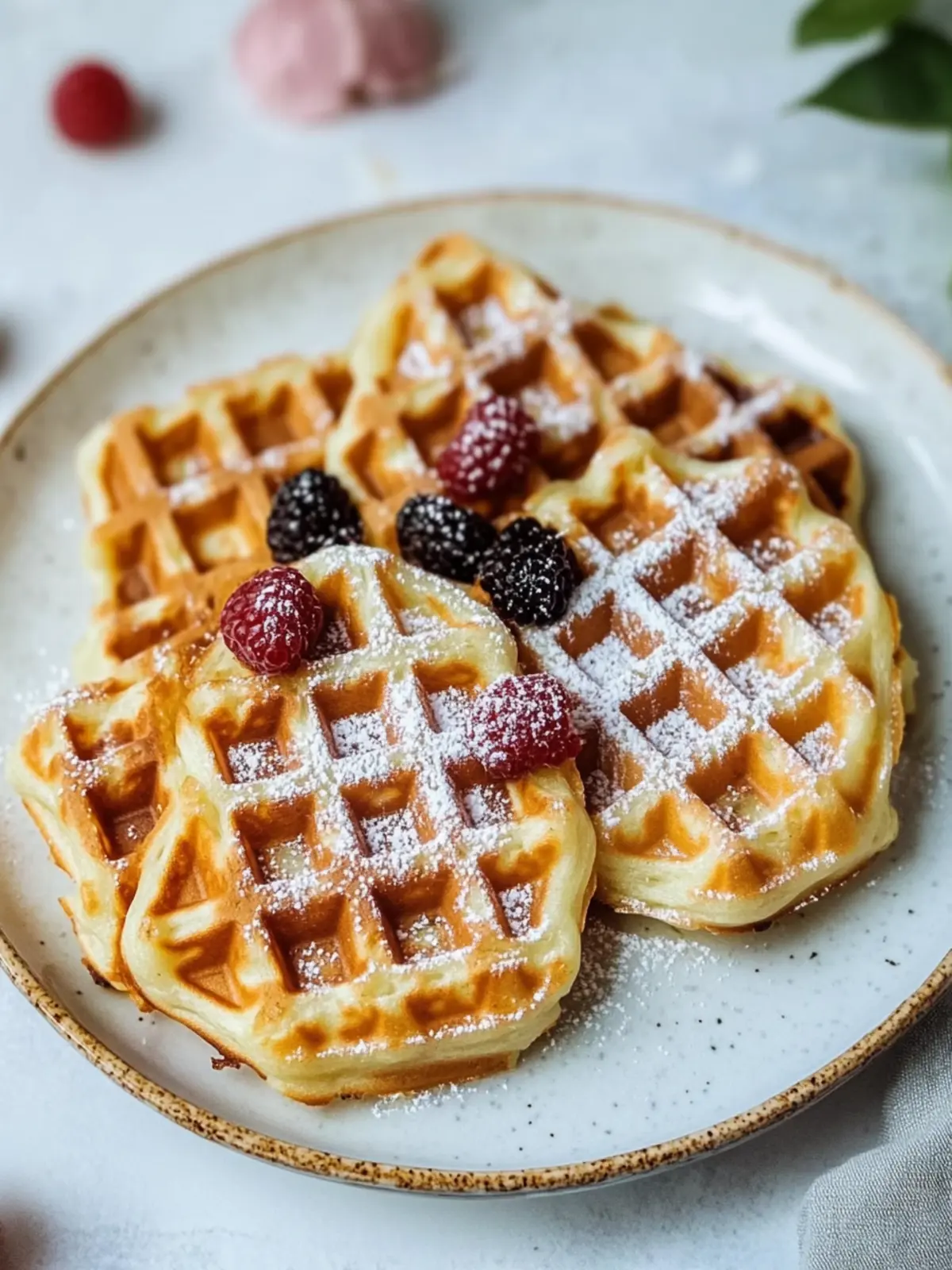 Vegan Zimtschnecken Waffeln