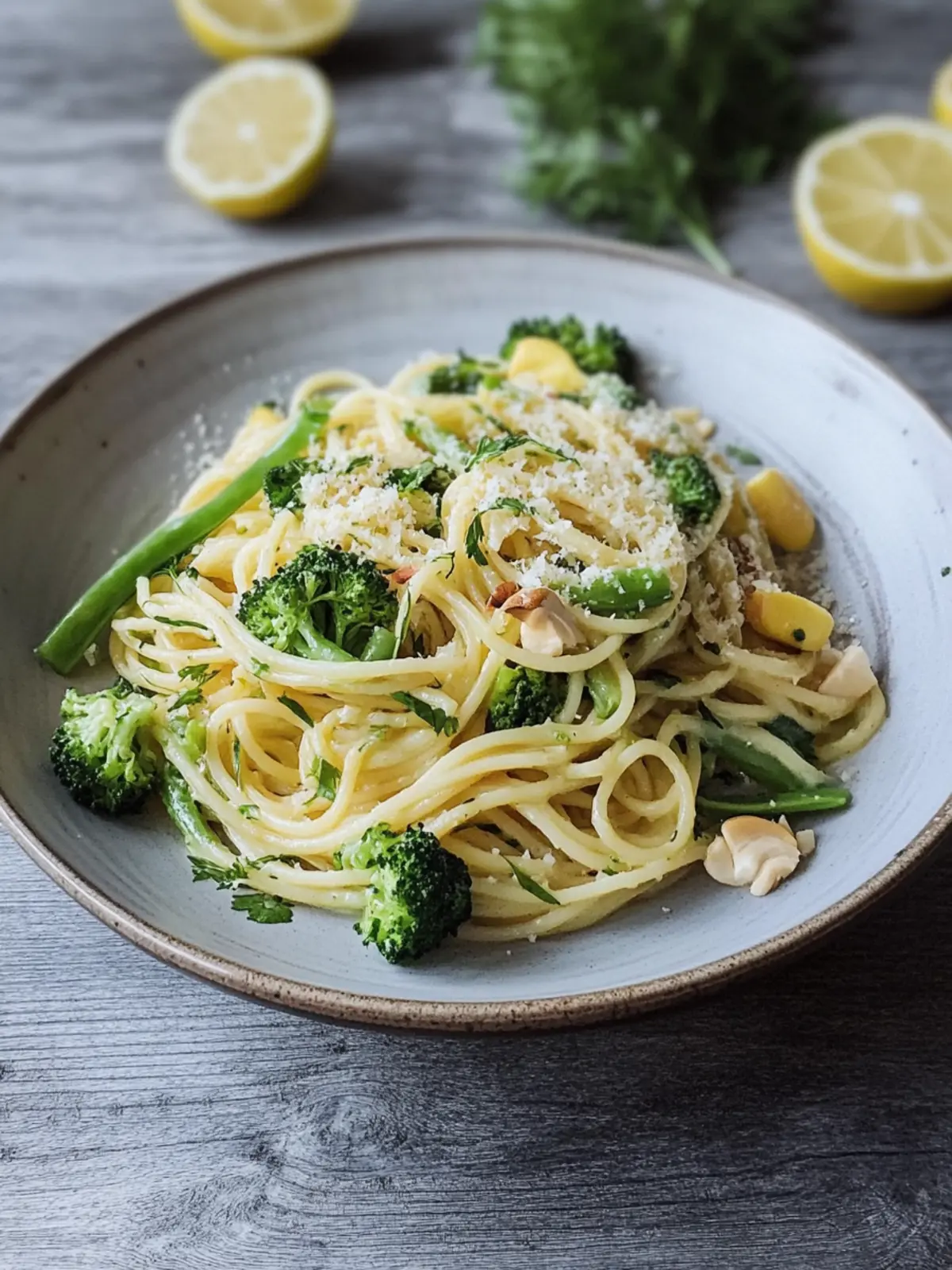 Brokkoli-Knoblauch-Zitronen-Spaghetti