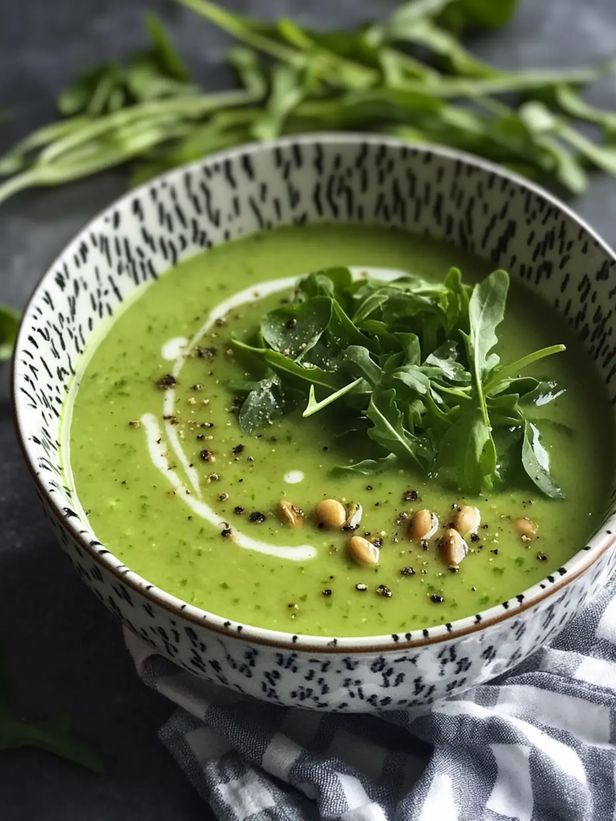 Fresh and Green – Spicy Arugula Cress Soup