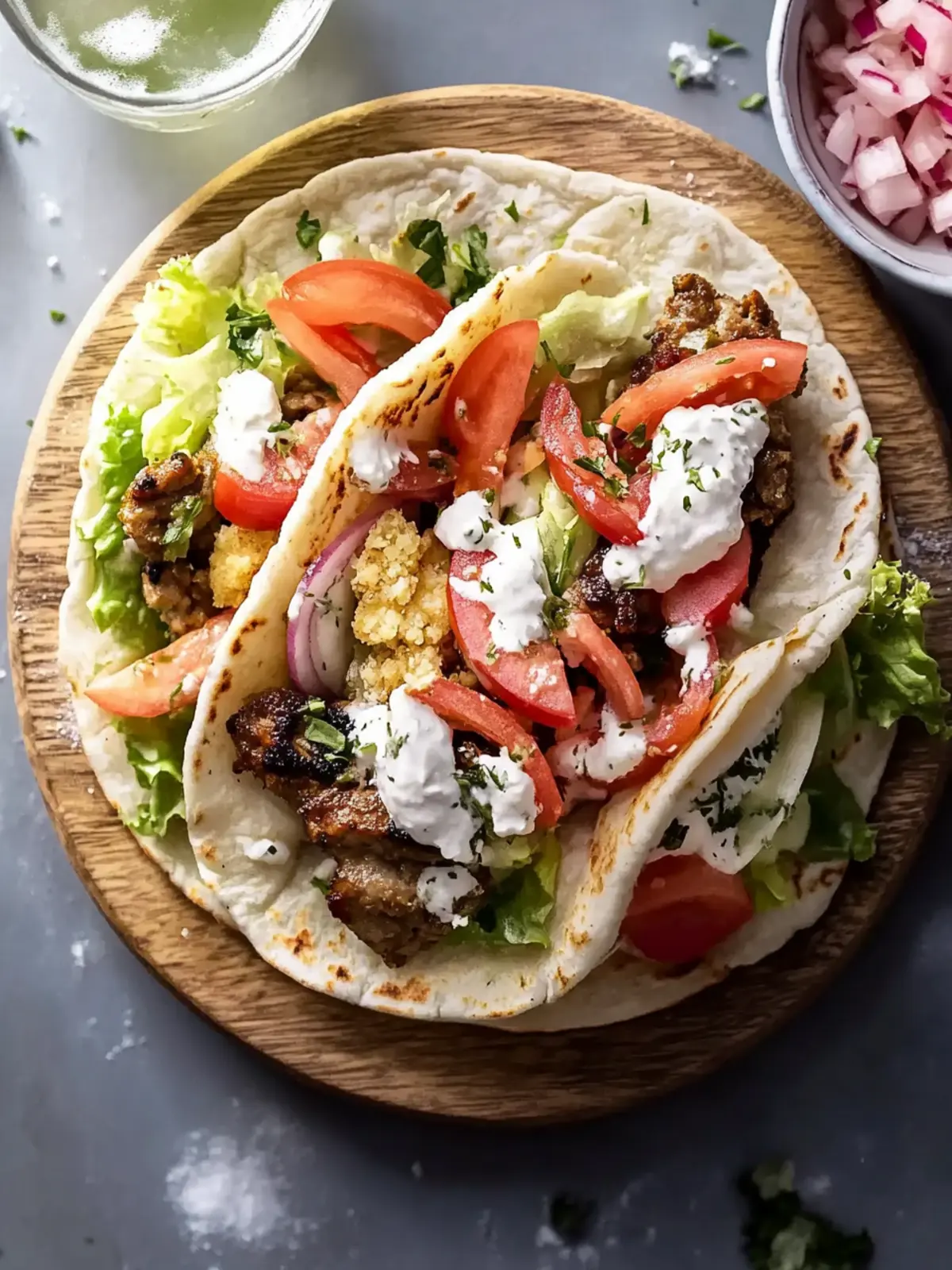Niedriger Kohlenhydrat Keto Gyros
