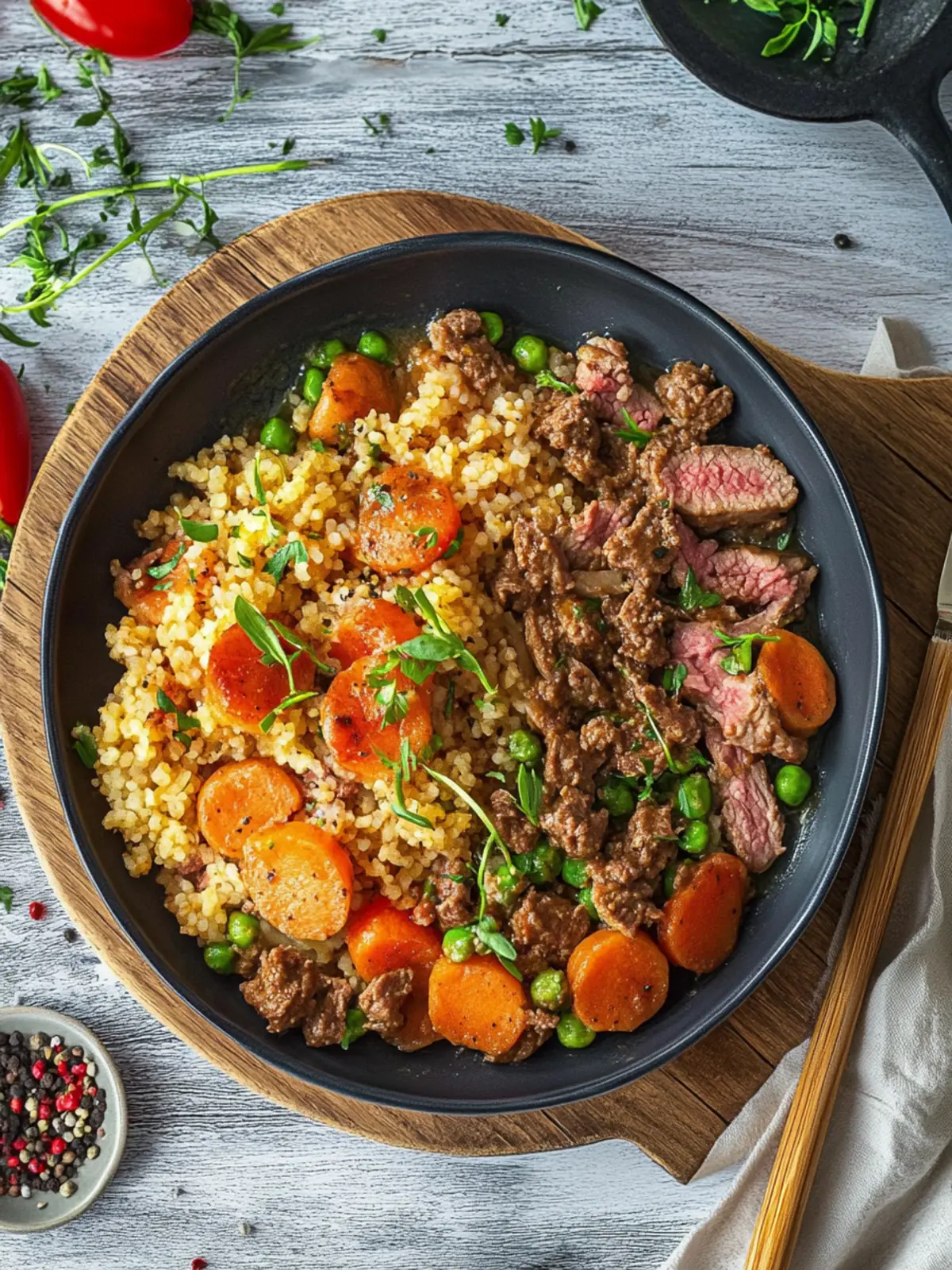 Reis-Hackfleisch-Pfanne – schnell & einfach