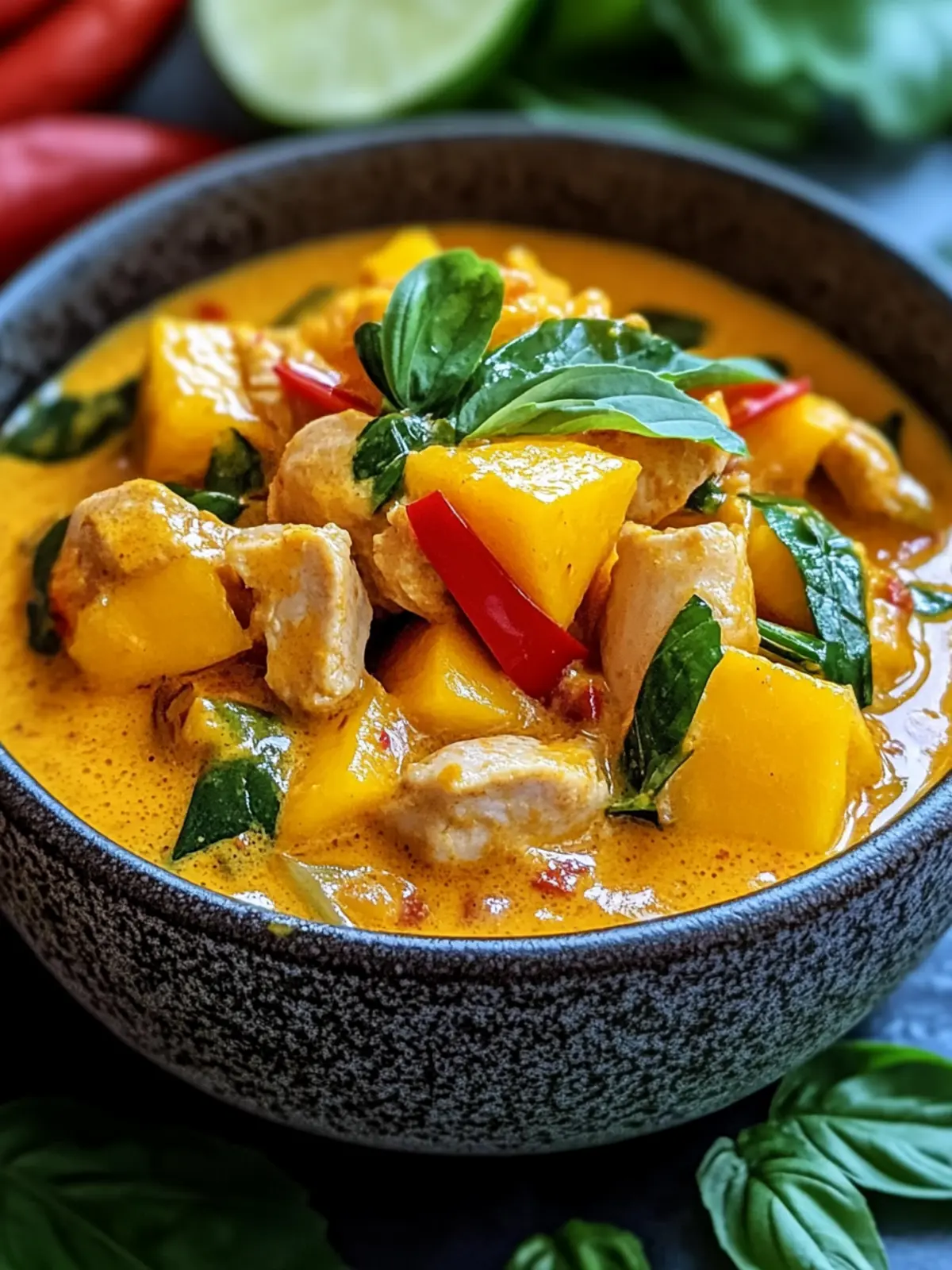 Unwiderstehliches Thai-Mango-Hühnchen-Curry-Rezept in 30 Minuten