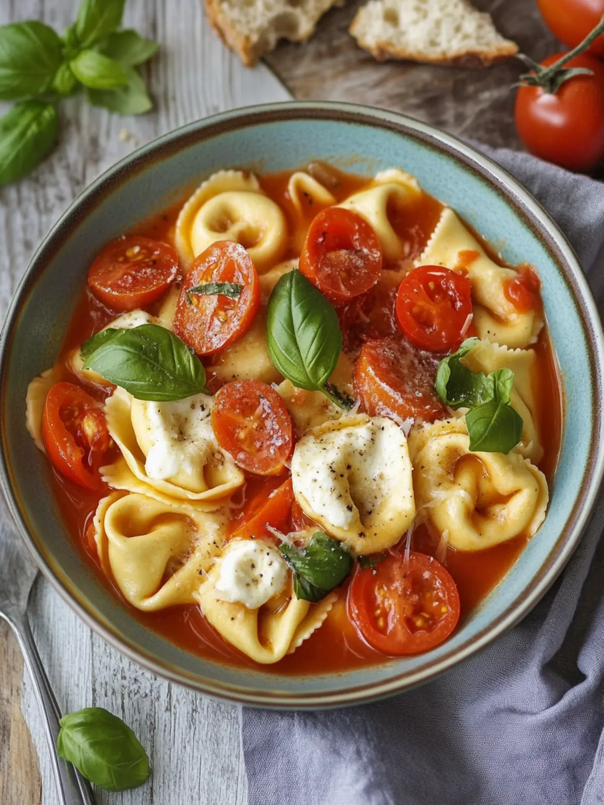 Tortellini-Spieße Tomate-Mozzarella