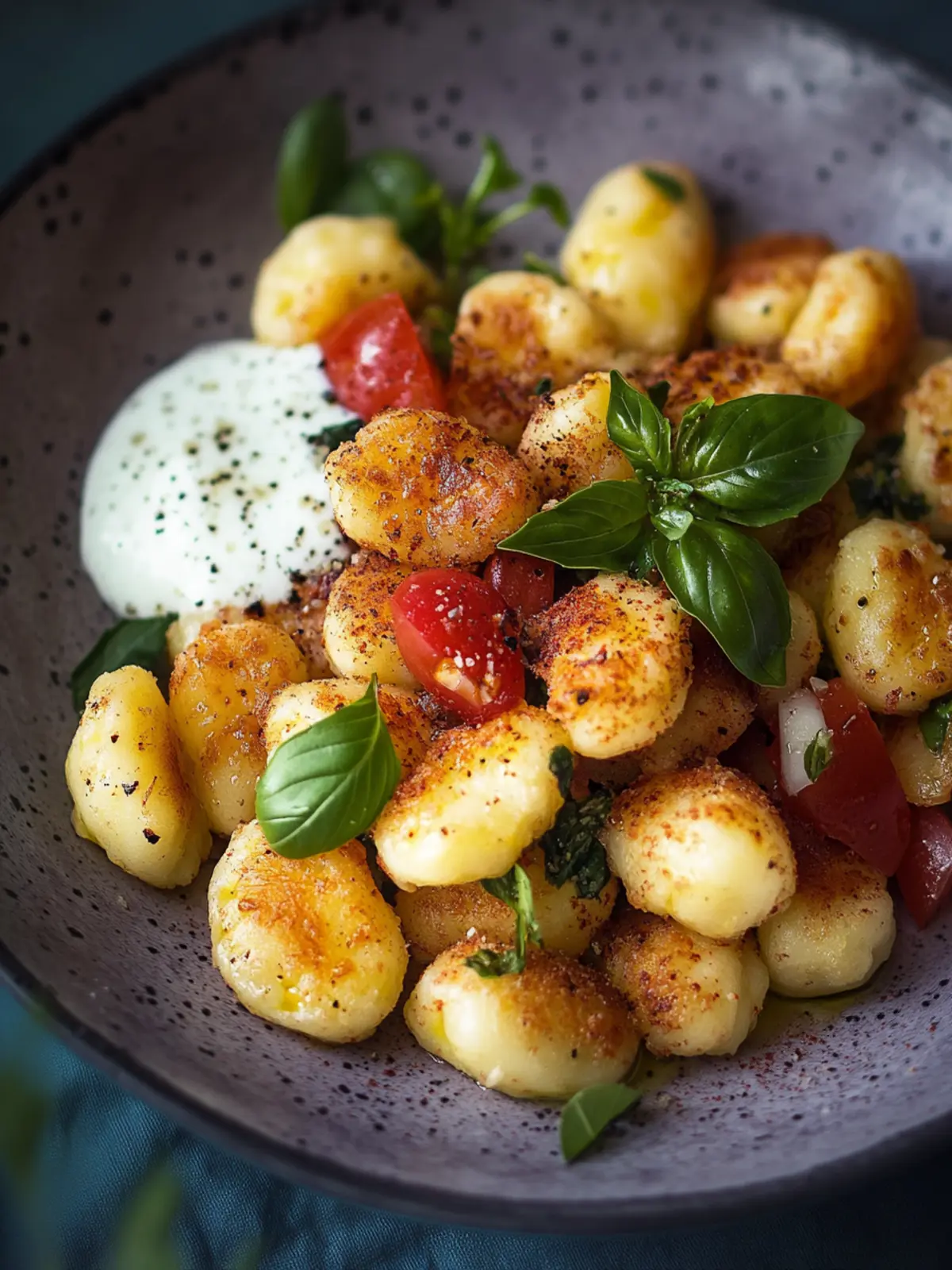Knuspriger Gnocchi-Salat