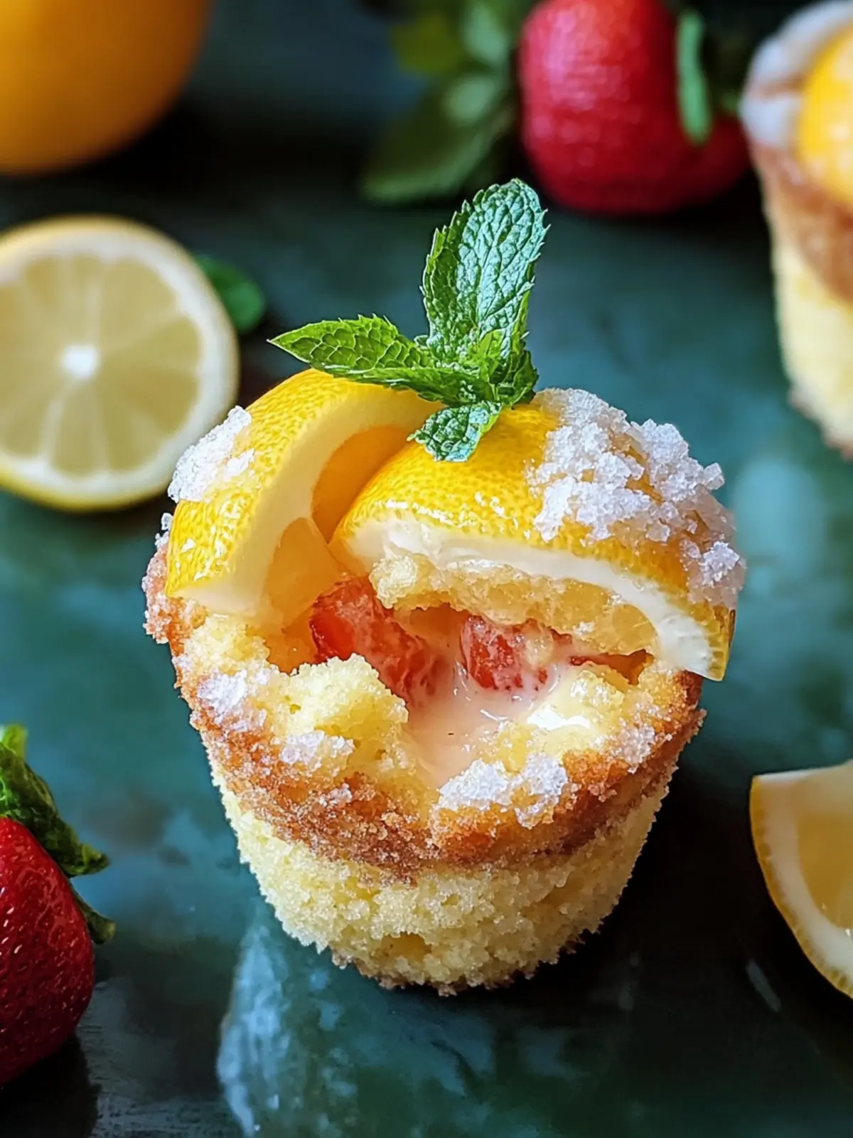 Zitronen-Creme-Käsekuchen-Muffins für den perfekten Genuss
