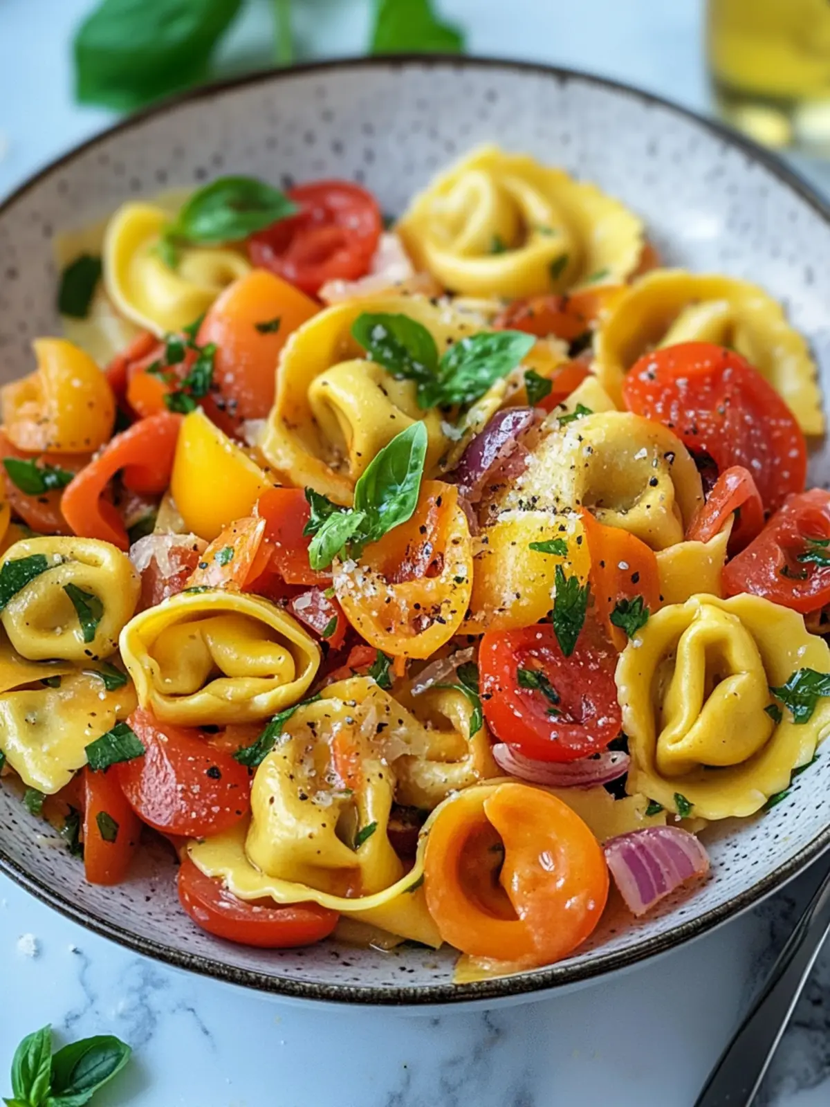 Sonnige Mediterrane Tortellini – Einfach, bunt & voller Geschmack