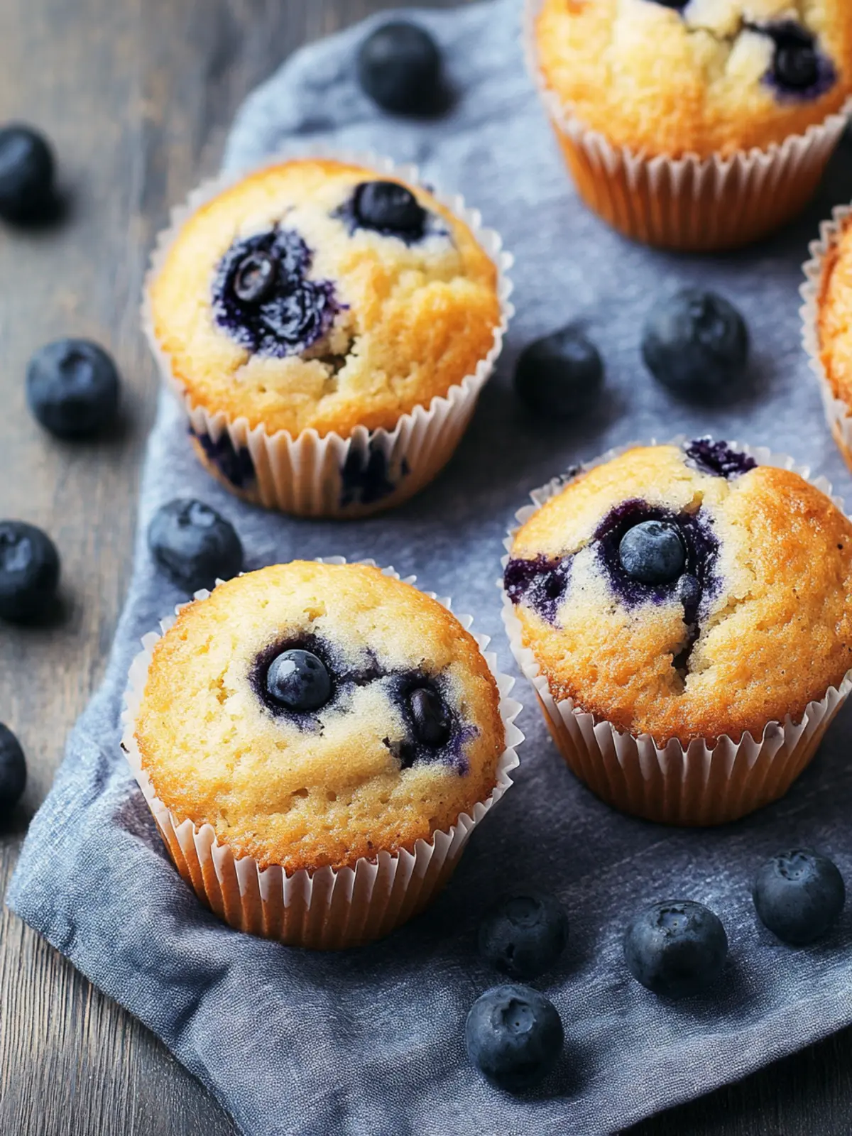 Saftige Blaubeermuffins