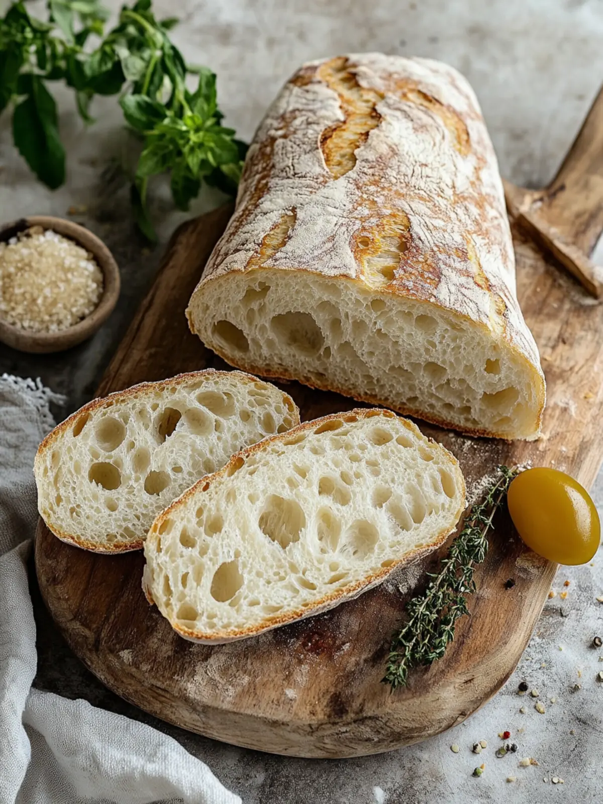 Selbstgemachtes Ciabatta