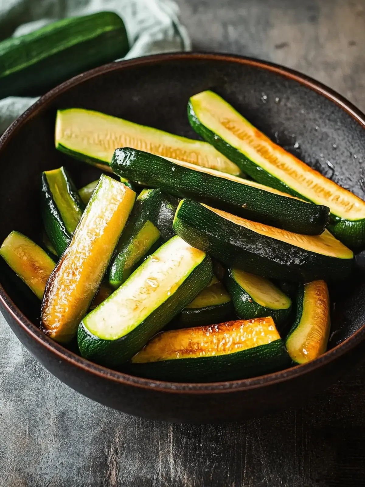 Scharfe asiatische Zucchini (10-Minuten-Beilage)