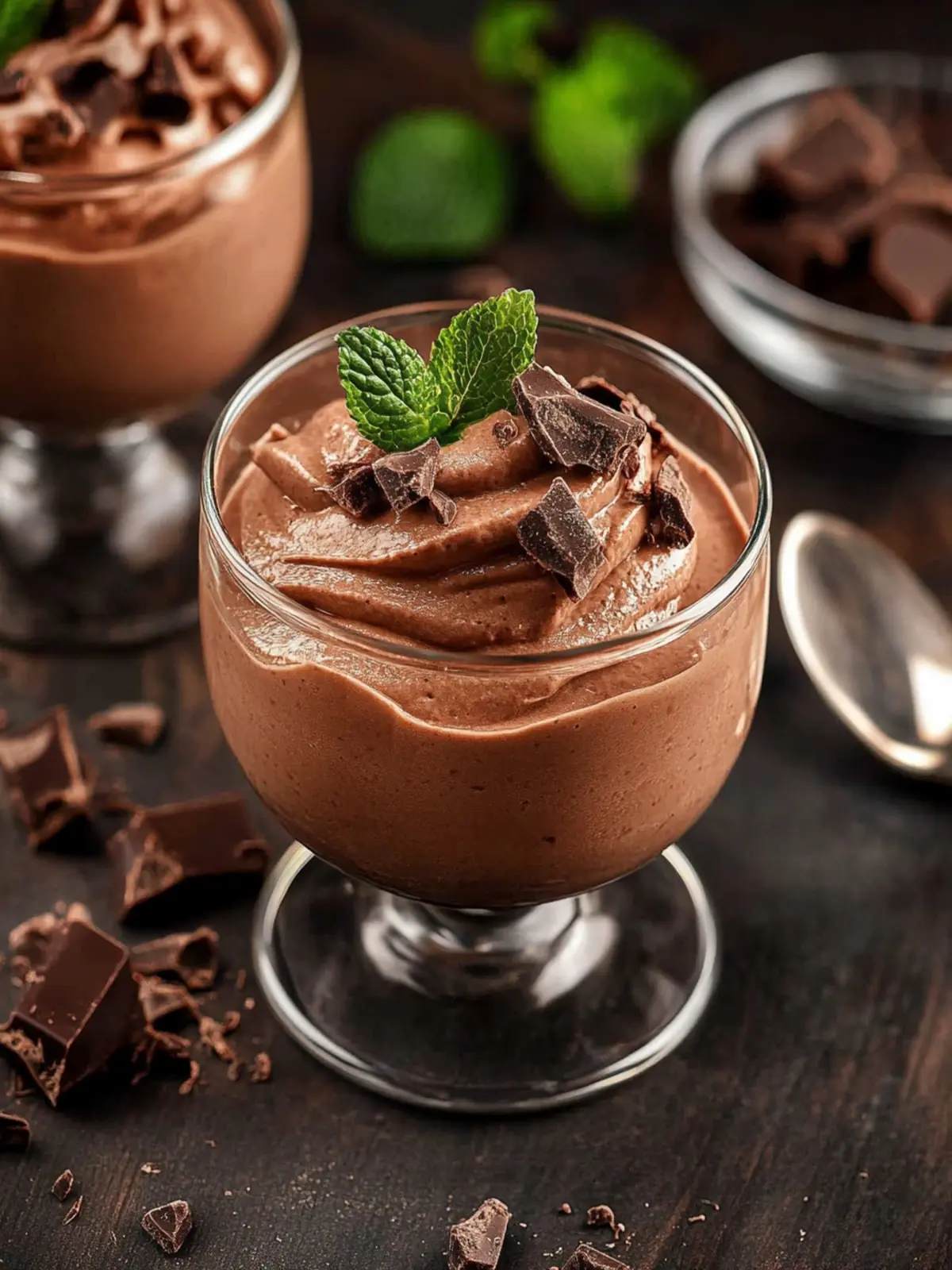 Einfache Mousse au Chocolat ohne Ei