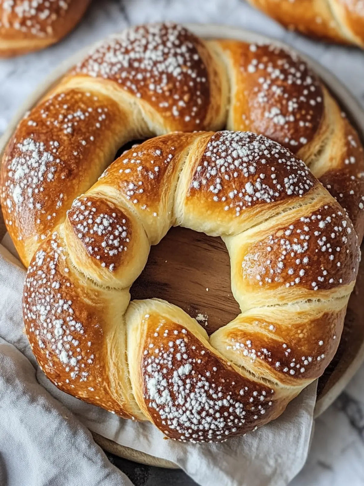 Vegane weiche Brezeln