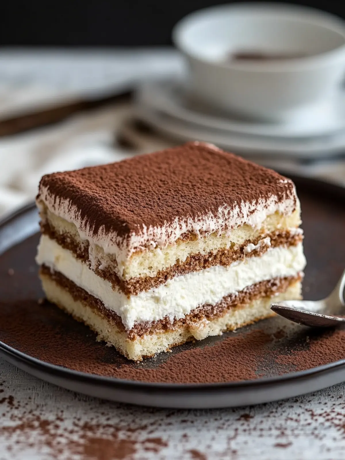 Tiramisu meets cake: a sweet rendezvous on the tray