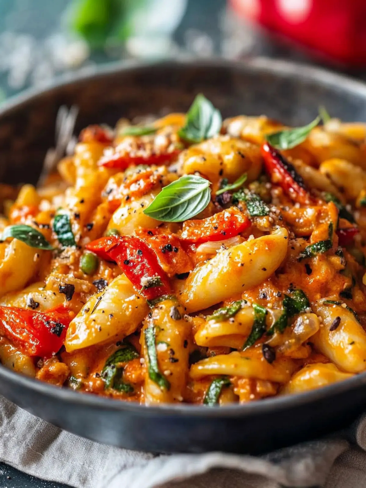 Vegane Schupfnudelpfanne Paprika Pilze: Das einfache Rezept