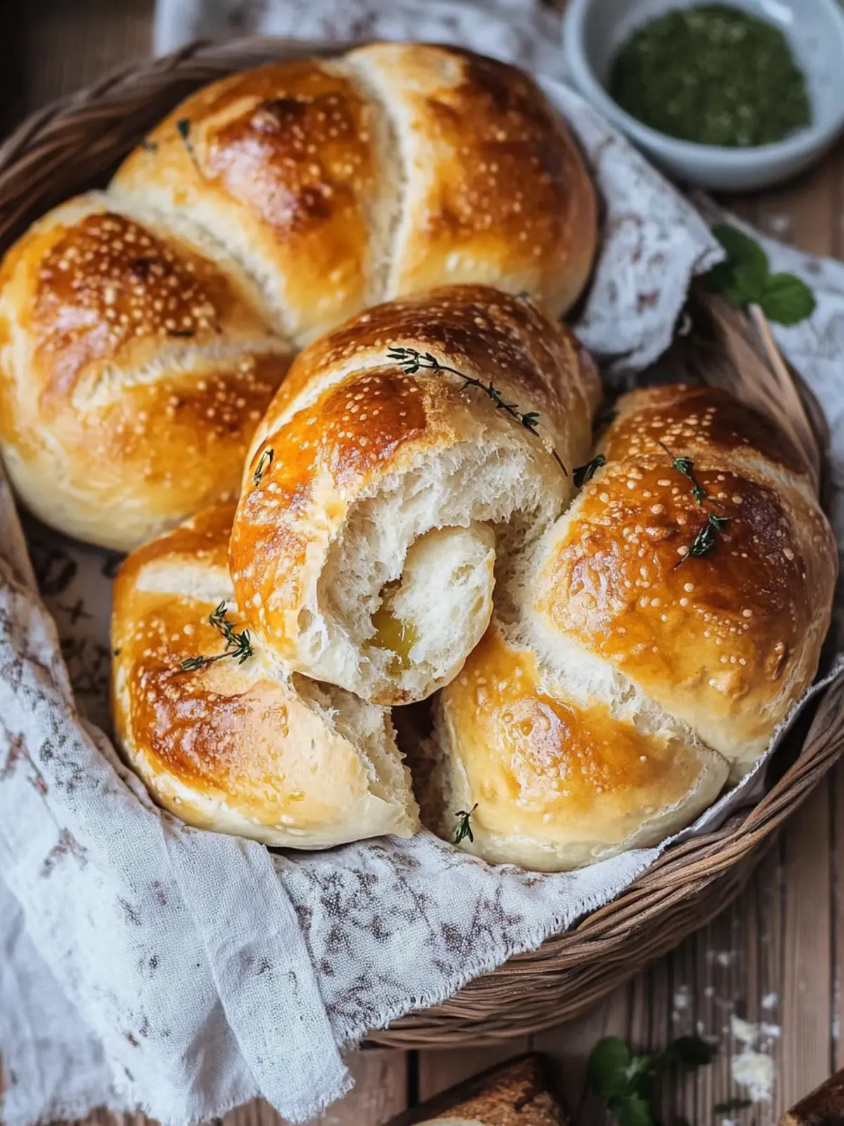 Türkisches Pogaça – gefüllte Brötchen