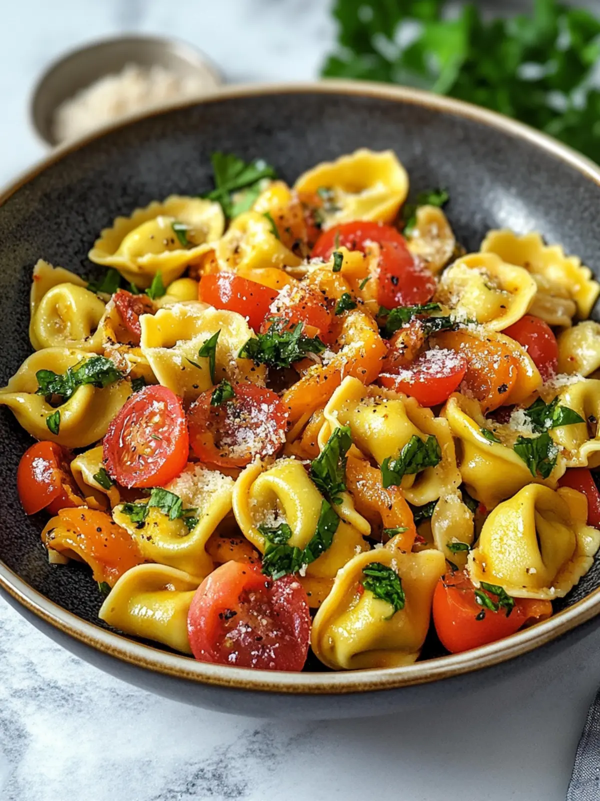 Sonnige Mediterrane Tortellini – Einfach, bunt & voller Geschmack