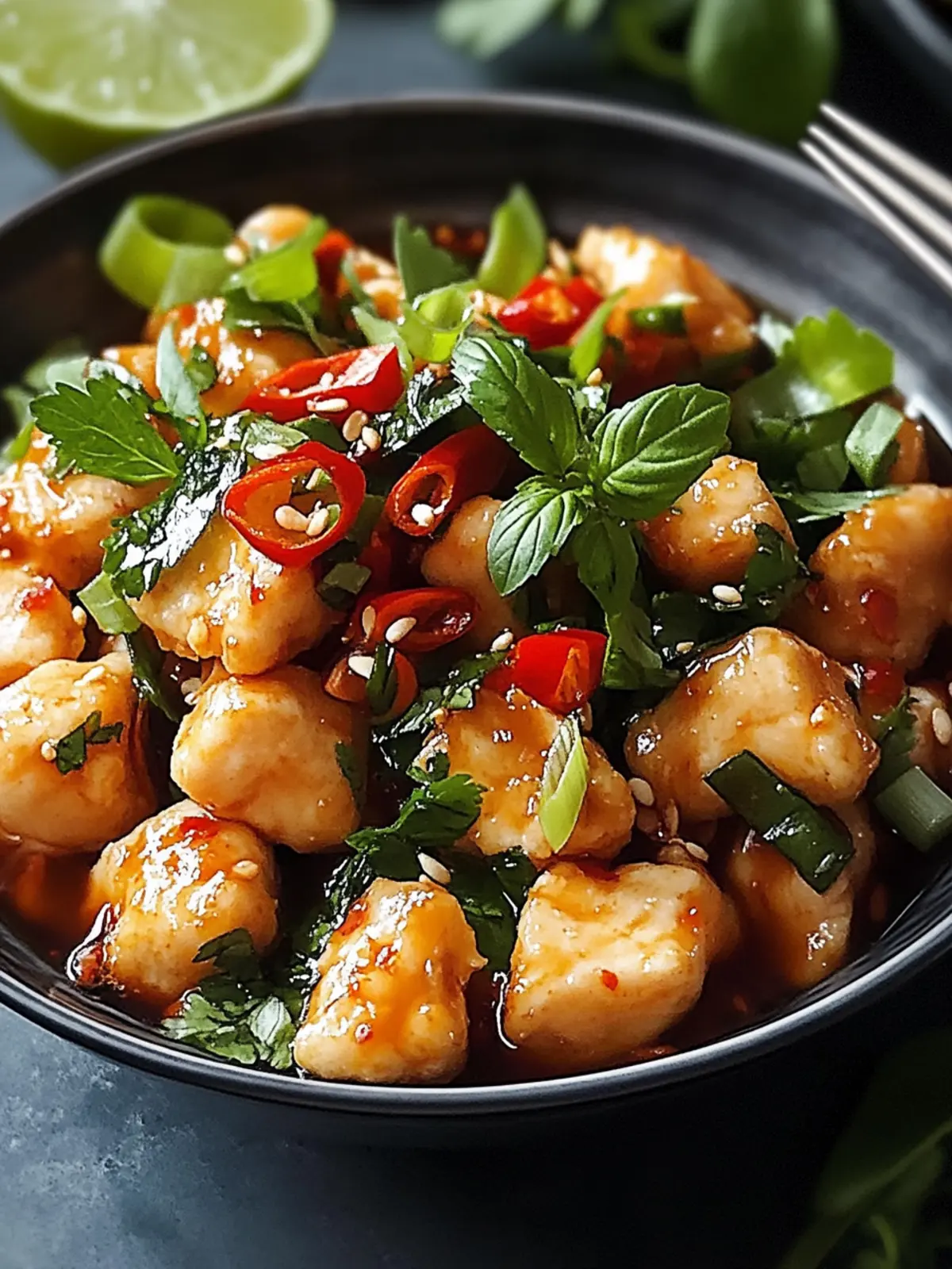Süßes und scharfes Thai-Hähnchen in 30 Minuten