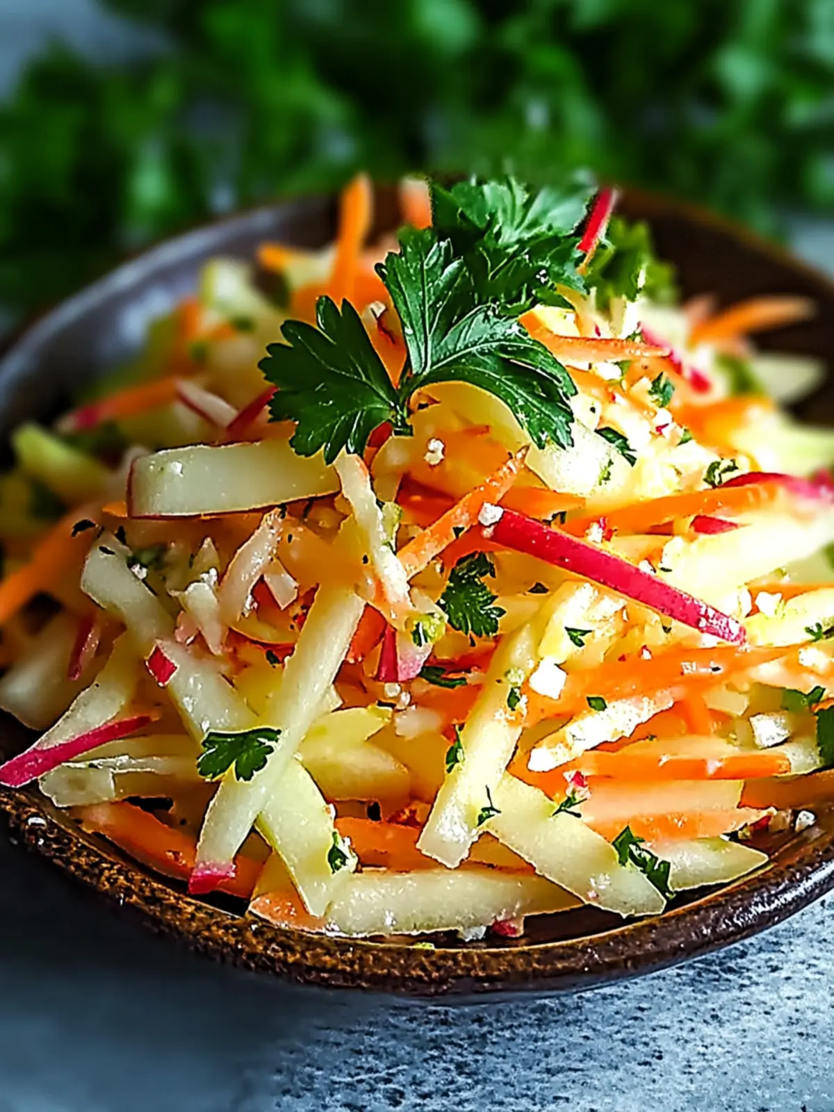 Kohlrabi-Karotten-Apfel-Salat