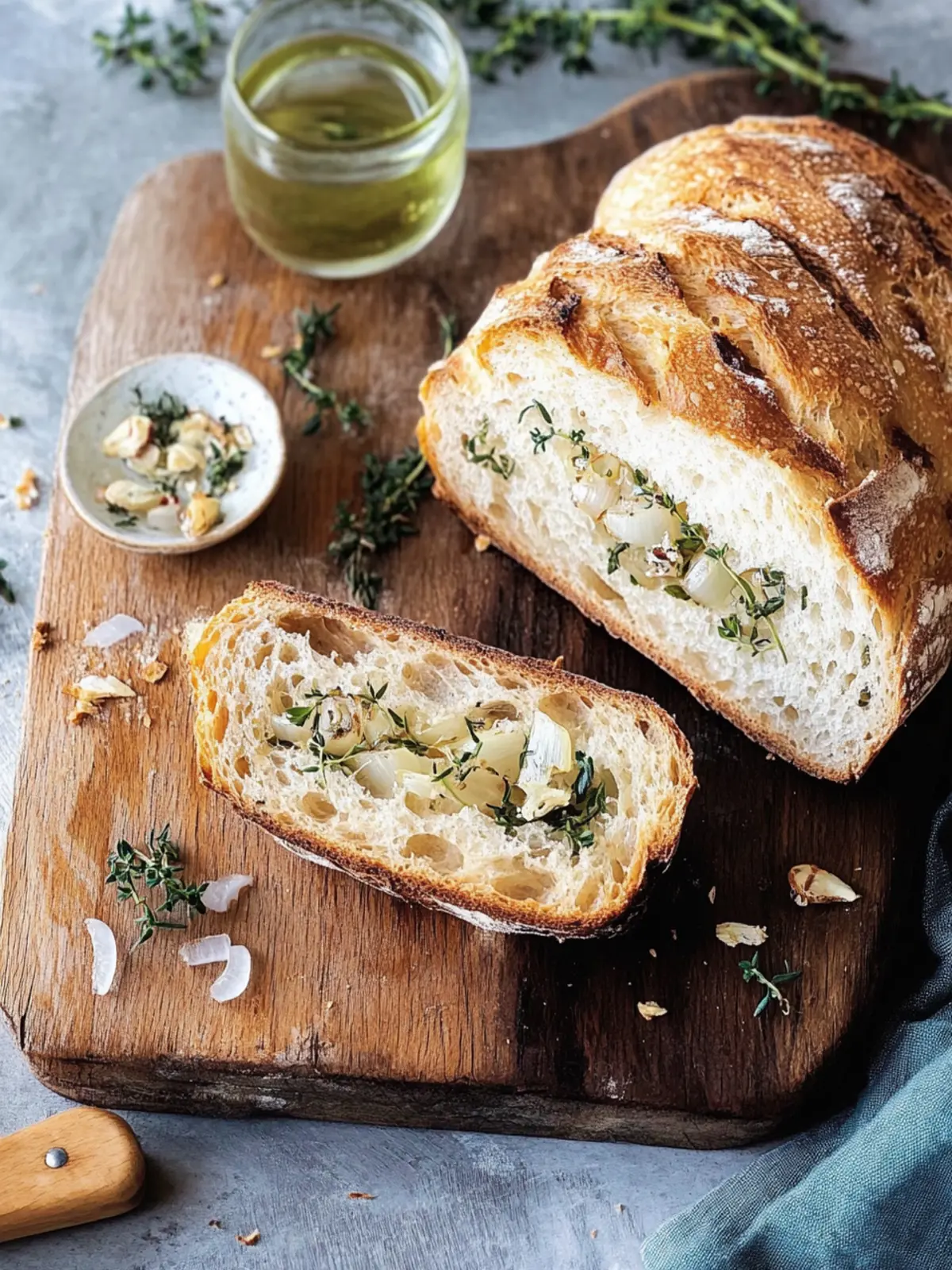 Knoblauch-Thymian-Brot vom Grill