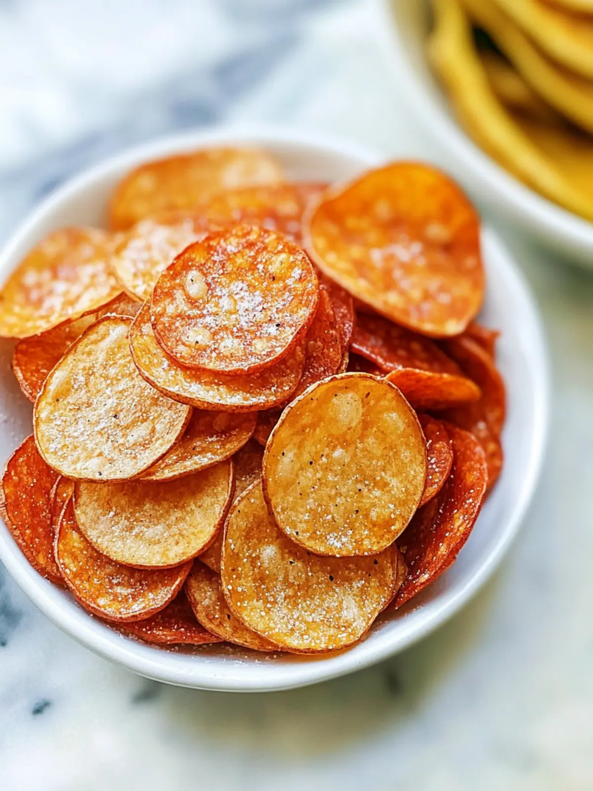 Luftfritteuse Peperoni Chips