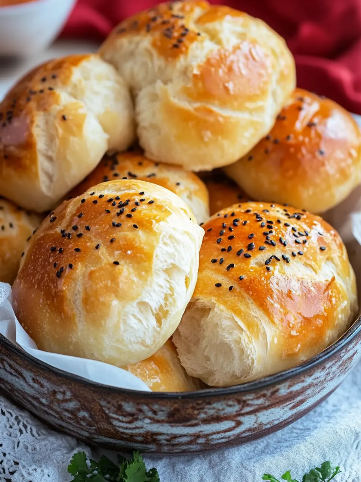 Türkisches Pogaça – gefüllte Brötchen