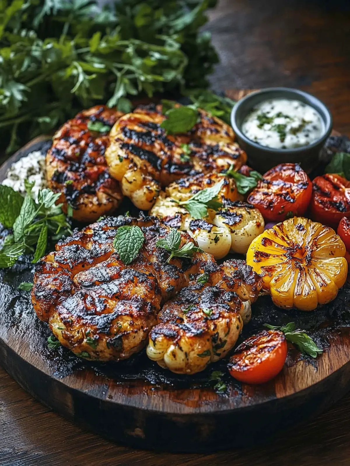 Scharf Gegrillte Blumenkohlsteaks