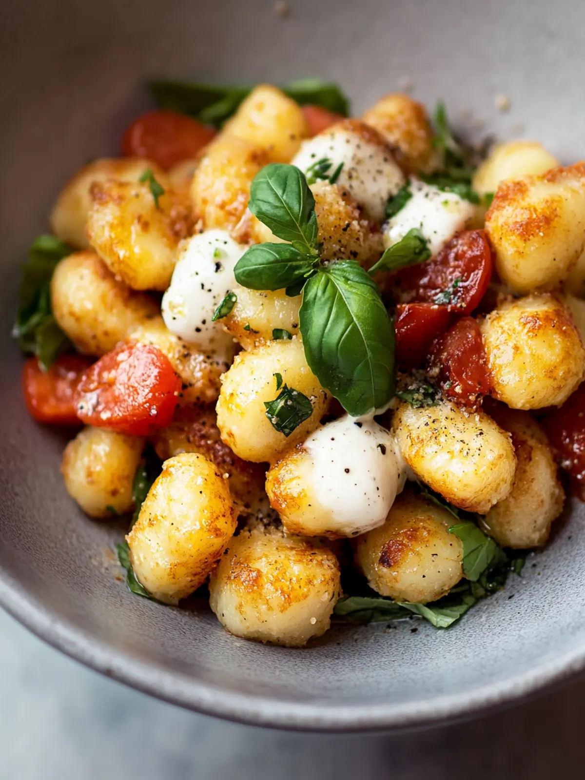 Knuspriger Gnocchi-Salat