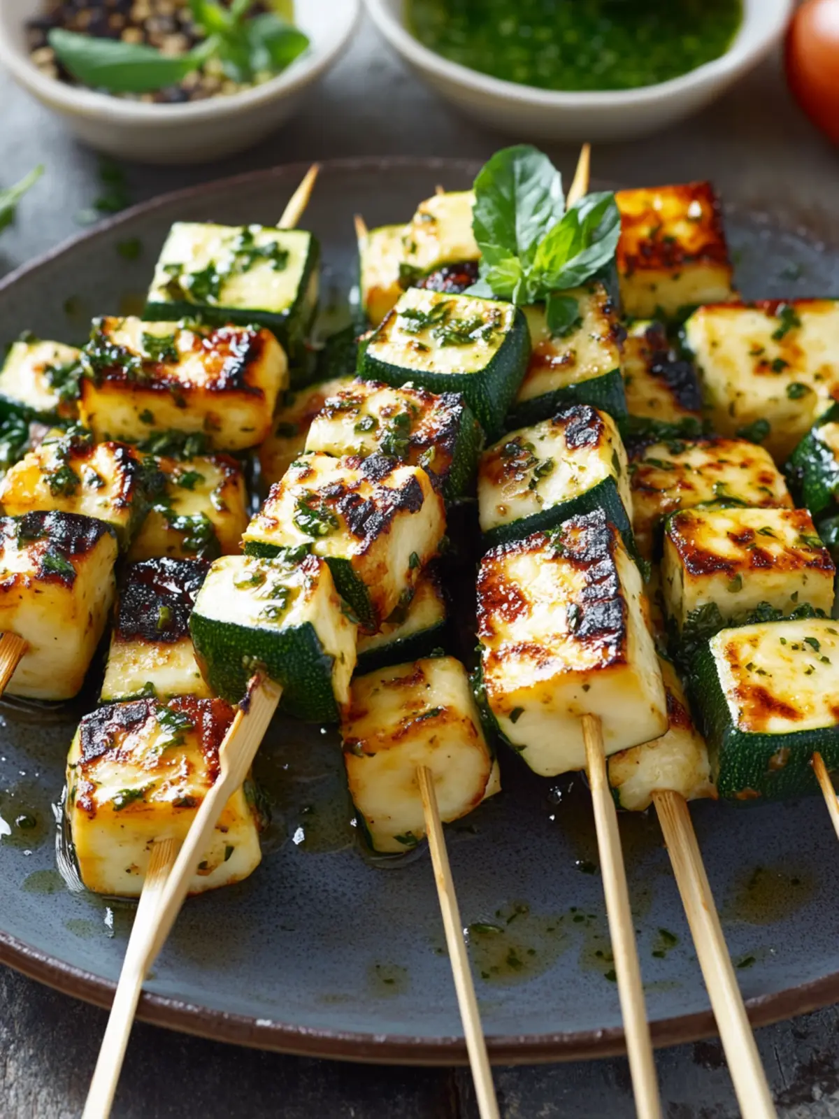 Perfekt für den Grill: So köstlich sind Zucchini-Halloumi-Spieße