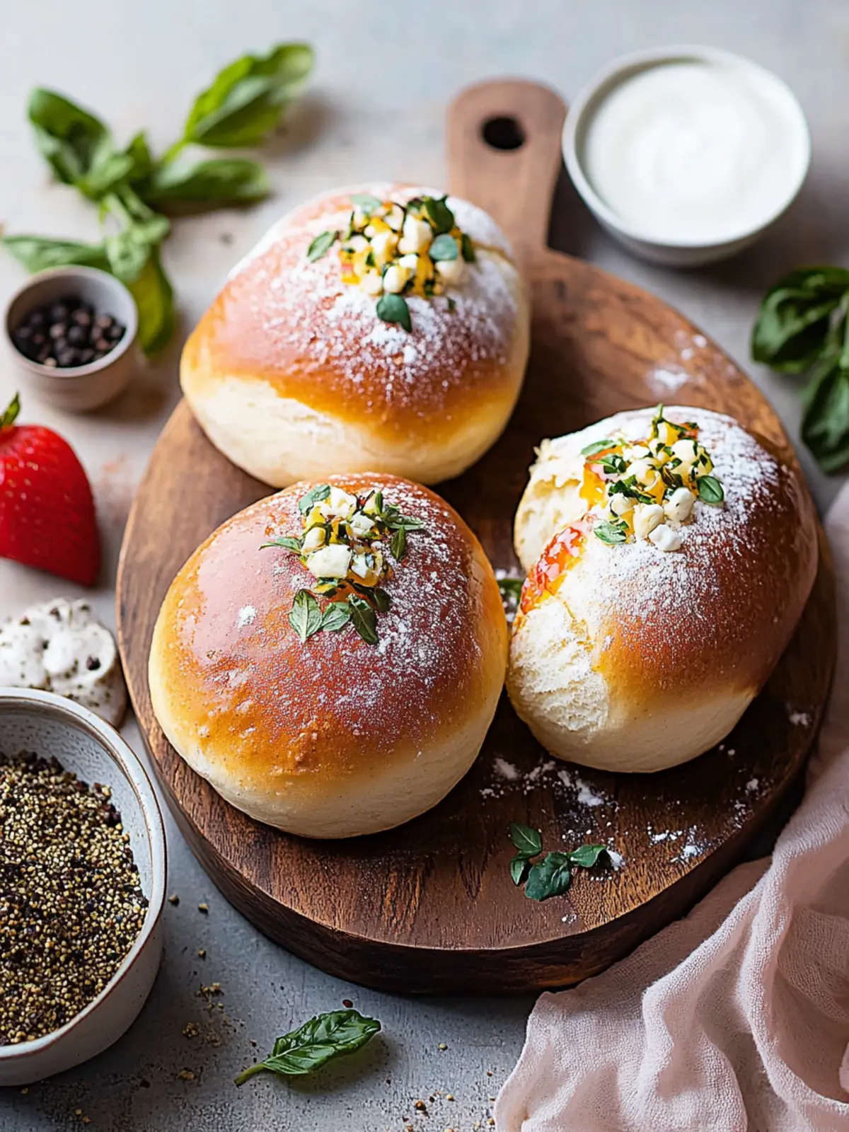 Maritozzi Italienische Sahnebrötchen