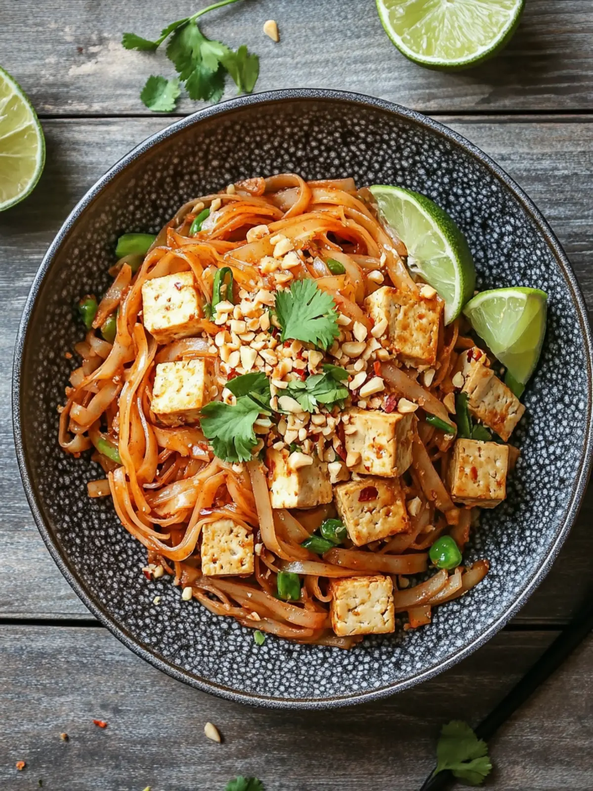 Tofu Pad Thai mit Erdnusssauce