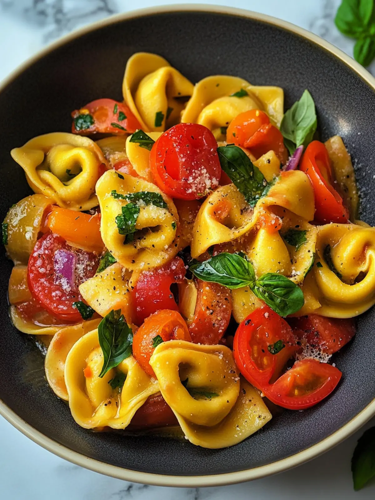 Sonnige Mediterrane Tortellini – Einfach, bunt & voller Geschmack