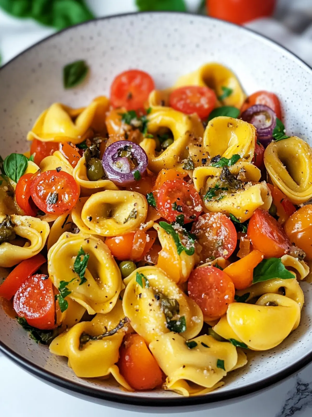 Sonnige Mediterrane Tortellini – Einfach, bunt & voller Geschmack