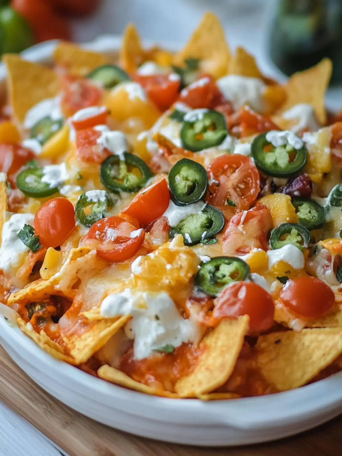 Käseüberbackene Nachos