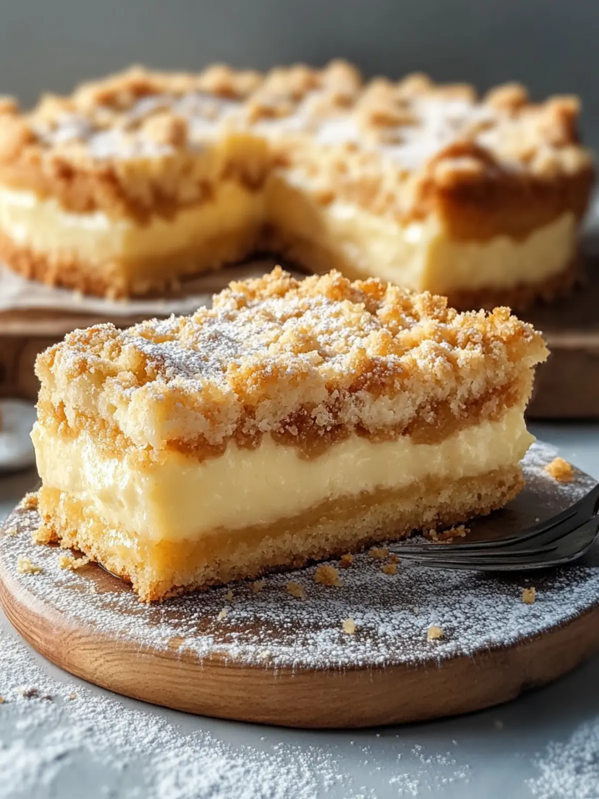 Streuselkuchen mit Pudding