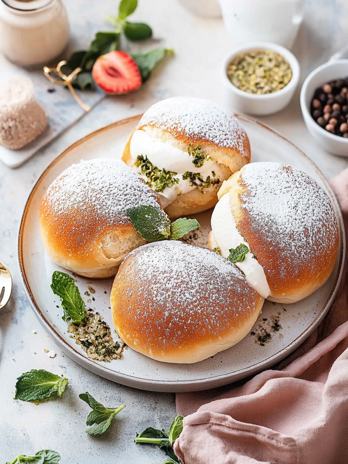Maritozzi Italienische Sahnebrötchen