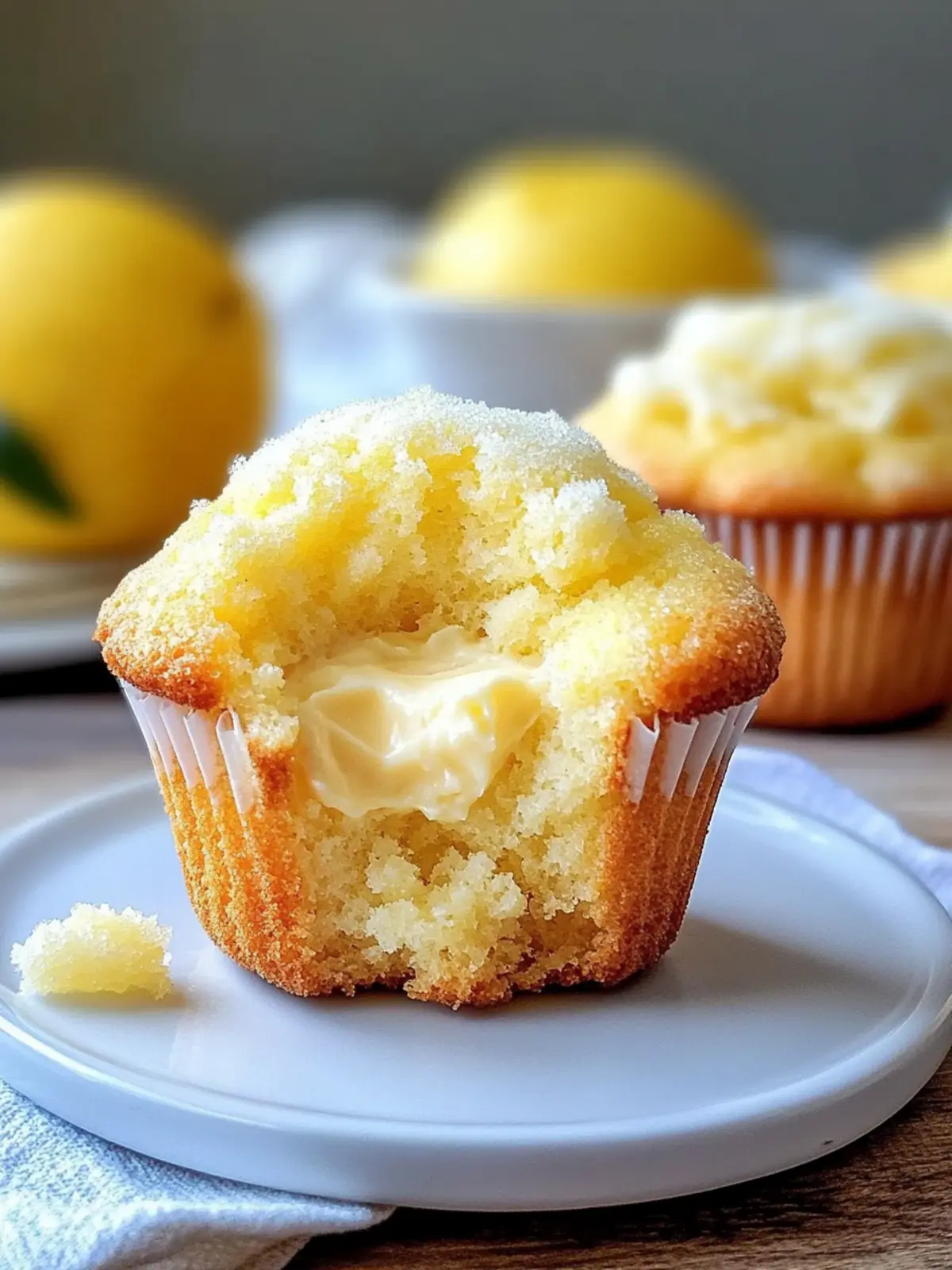 Zitronen-Creme-Käsekuchen-Muffins für den perfekten Genuss