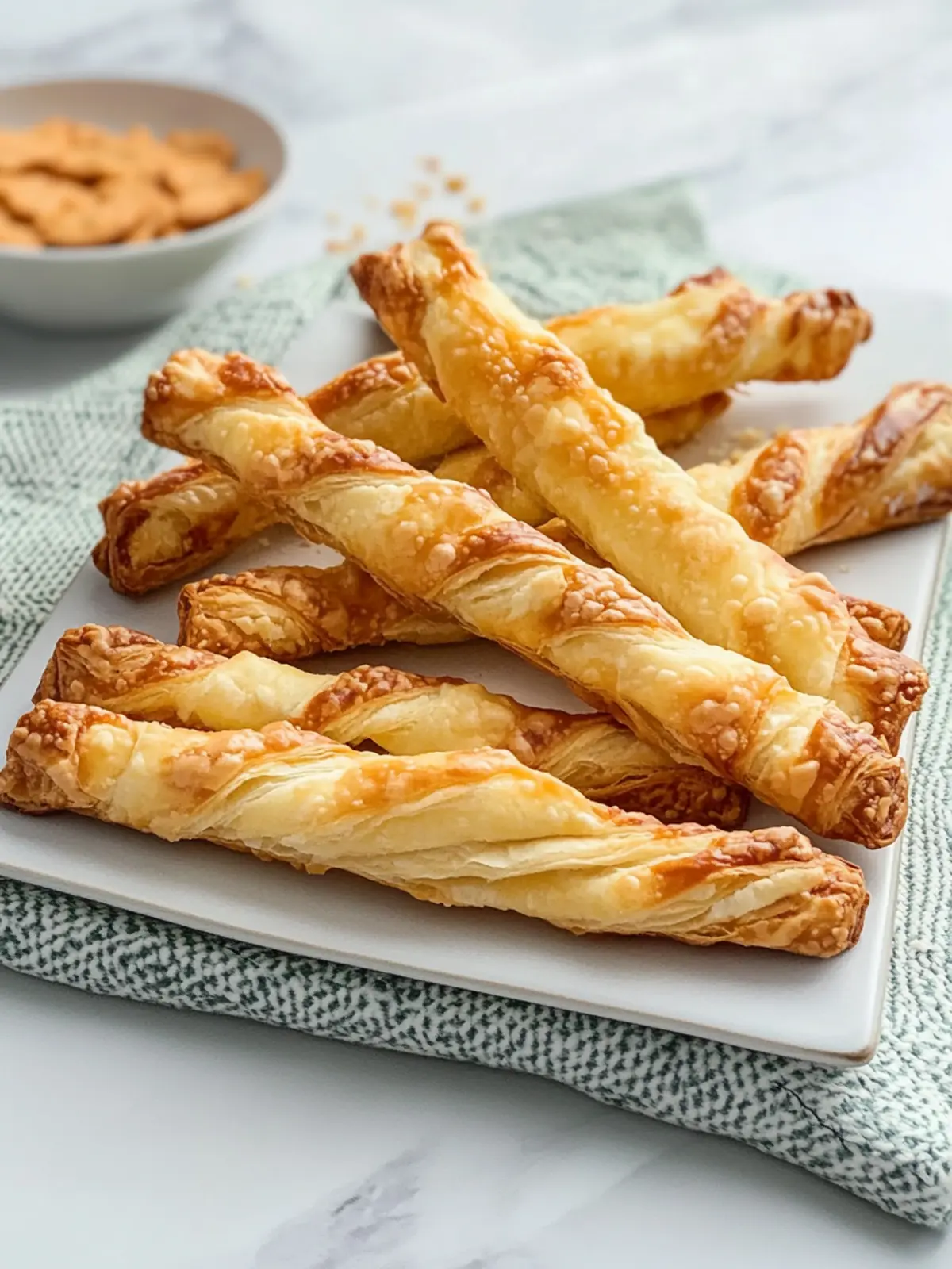 So lecker sind selbst gemachte Käsestangen aus Blätterteig